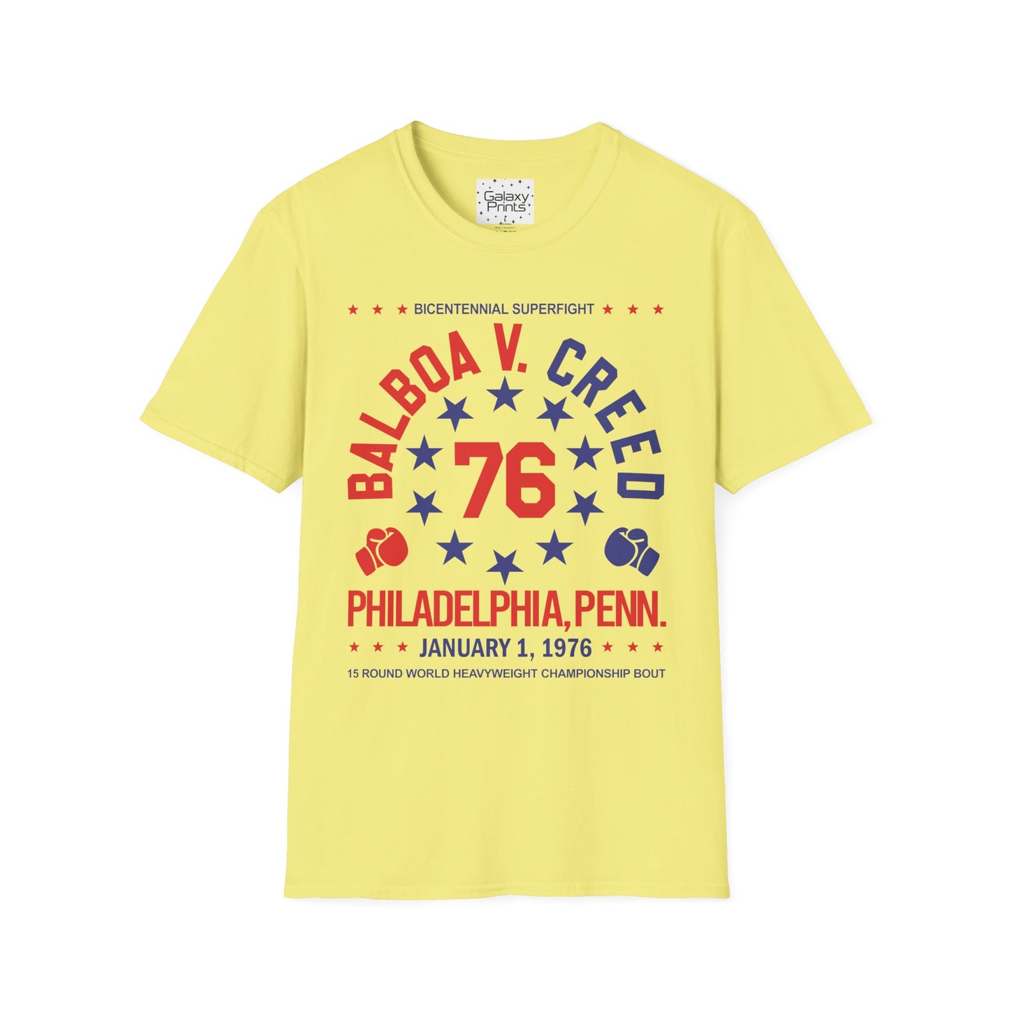 Unisex T-Shirt - POP Culture - 'From the HIT Movie ROCKY - Balboa vs. Creed 1976'