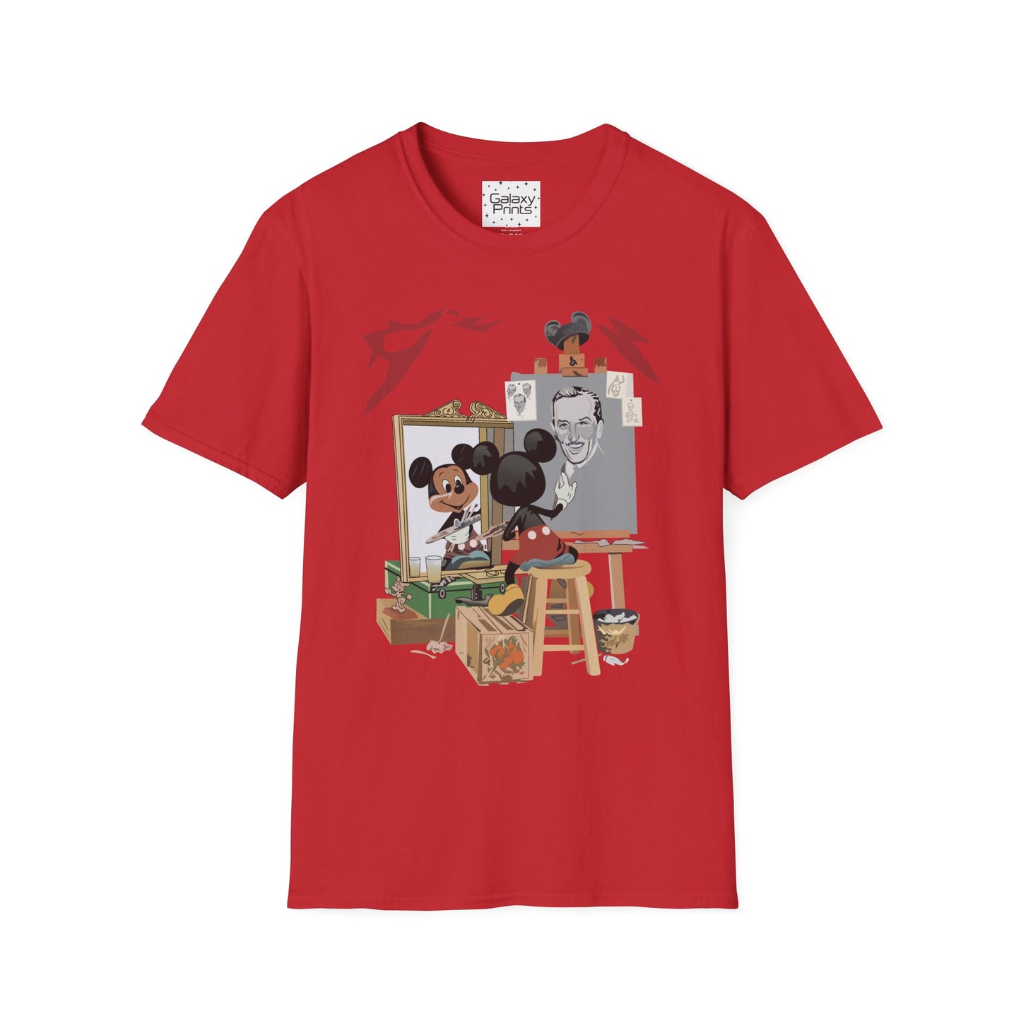 Unisex T-Shirt - DISNEY Inspired - 'Mickey Painting Walt'
