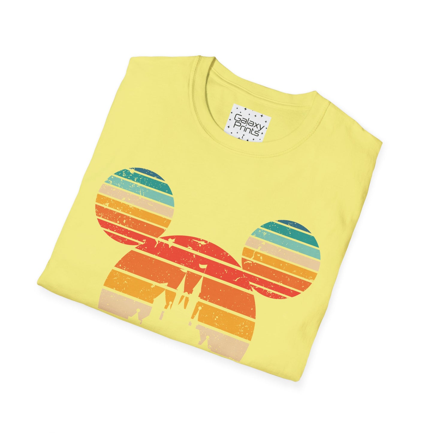 Unisex T-Shirt - DISNEY Inspired - 'Mickey Ears with Pastel Colors Distressed'