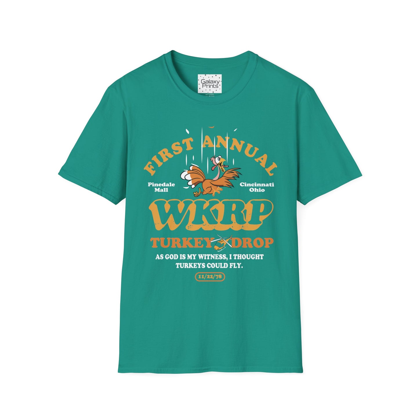 Unisex T-Shirt - POP Culture - 'From the HIT TV Show WKRP in Cincinnati - 1st Annual Turkey Drop'
