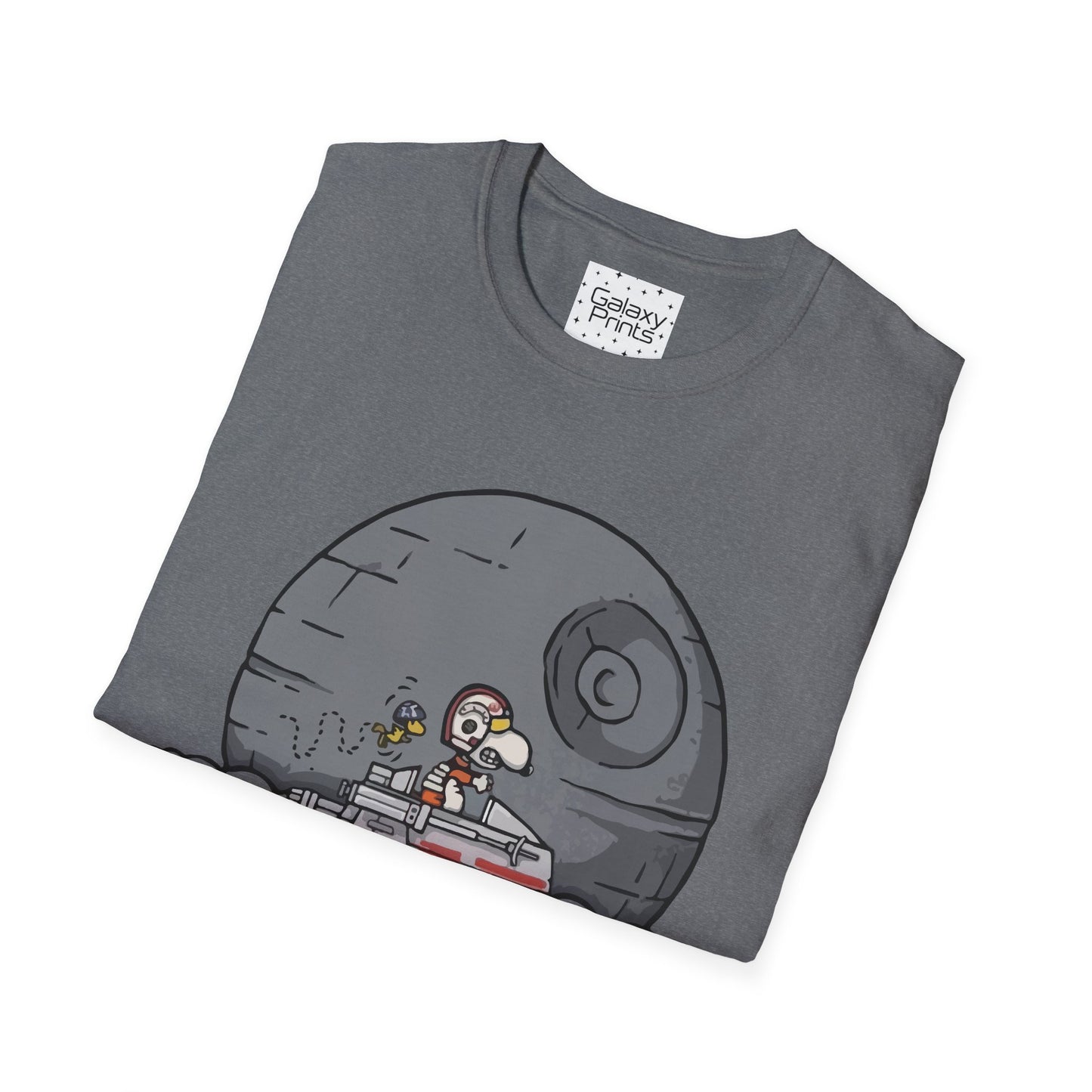 PEANUTS Star Wars Inspired Unisex T-Shirt - Snoopy as Luke Skywalker X-Wing to Death Star