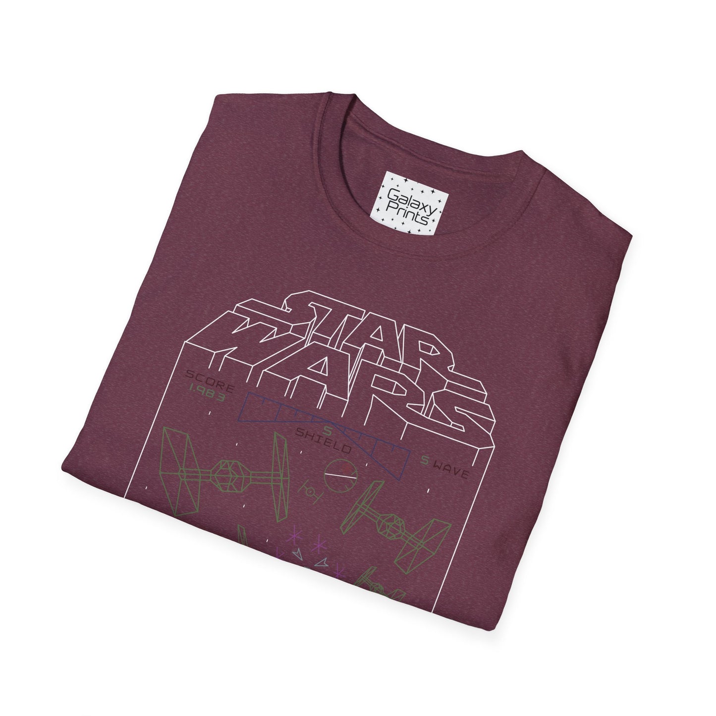 Star Wars Inspired Unisex T-Shirt - 'STAR WARS 1983 Arcade Video Game Screen Rendering' Graphic Tee