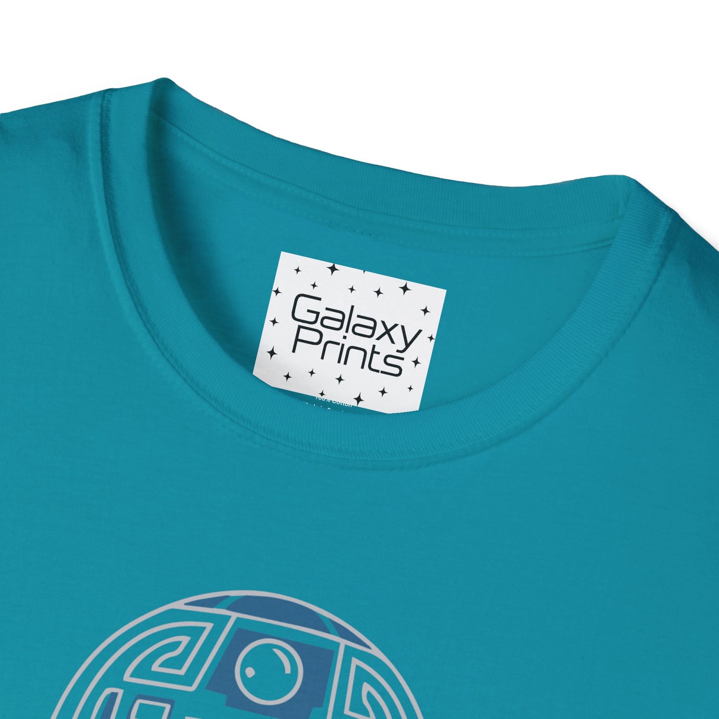 Star Wars Inspired Unisex T-Shirt - R2 D2 Digital Outline Framework Graphic Tee
