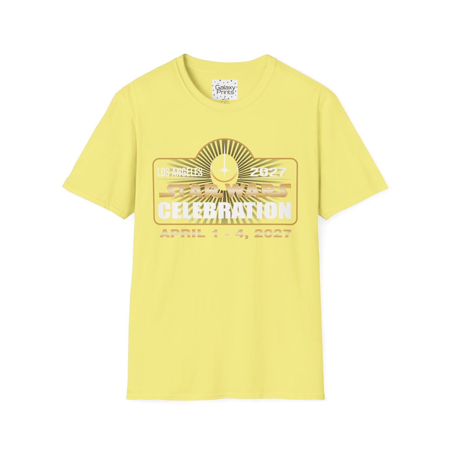 Star Wars Inspired T-Shirt - 'STAR WARS CELEBRATION April 1-4, 2027 in Los Angeles CA' Graphic Tee