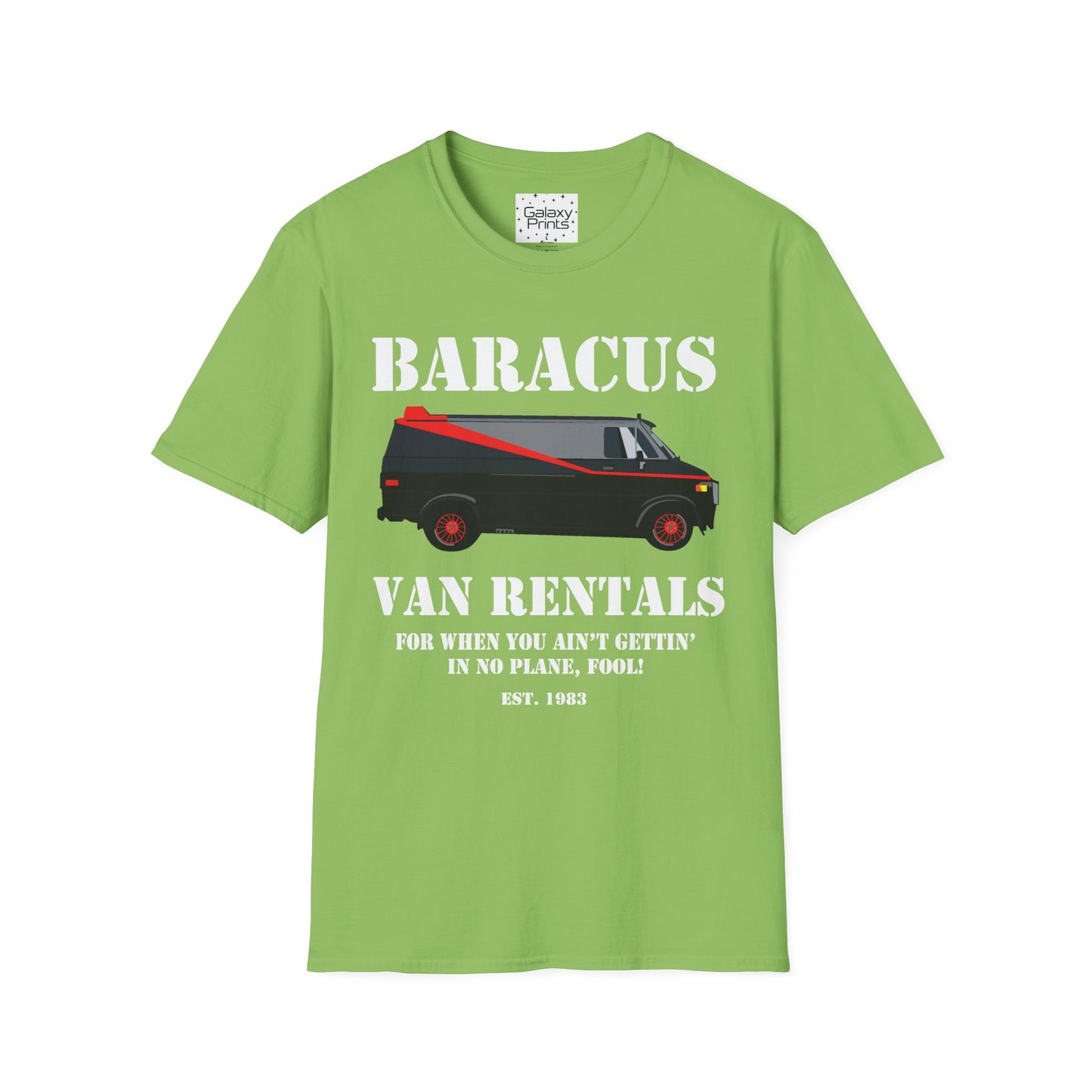 Unisex T-Shirt - POP Culture - 'A-TEAM & Baracus' Van Rentals'