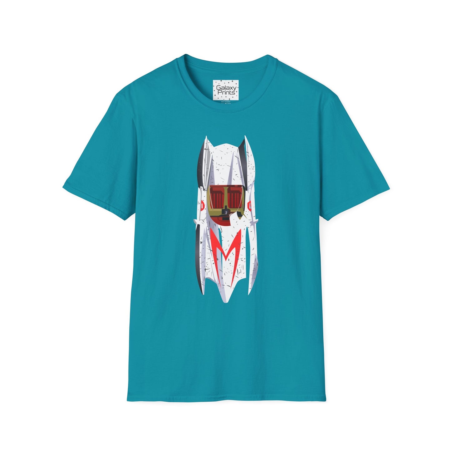 Unisex T-Shirt - POP Culture - 'The MACH 5 Sky view from the Cartoon SPEED RACER - Go Speed Racer, Go Speed Racer, Go Speed Racer, Goooo'