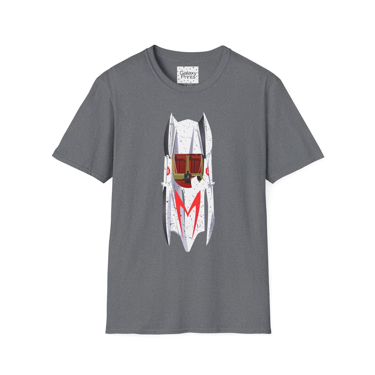 Unisex T-Shirt - POP Culture - 'The MACH 5 Sky view from the Cartoon SPEED RACER - Go Speed Racer, Go Speed Racer, Go Speed Racer, Goooo'