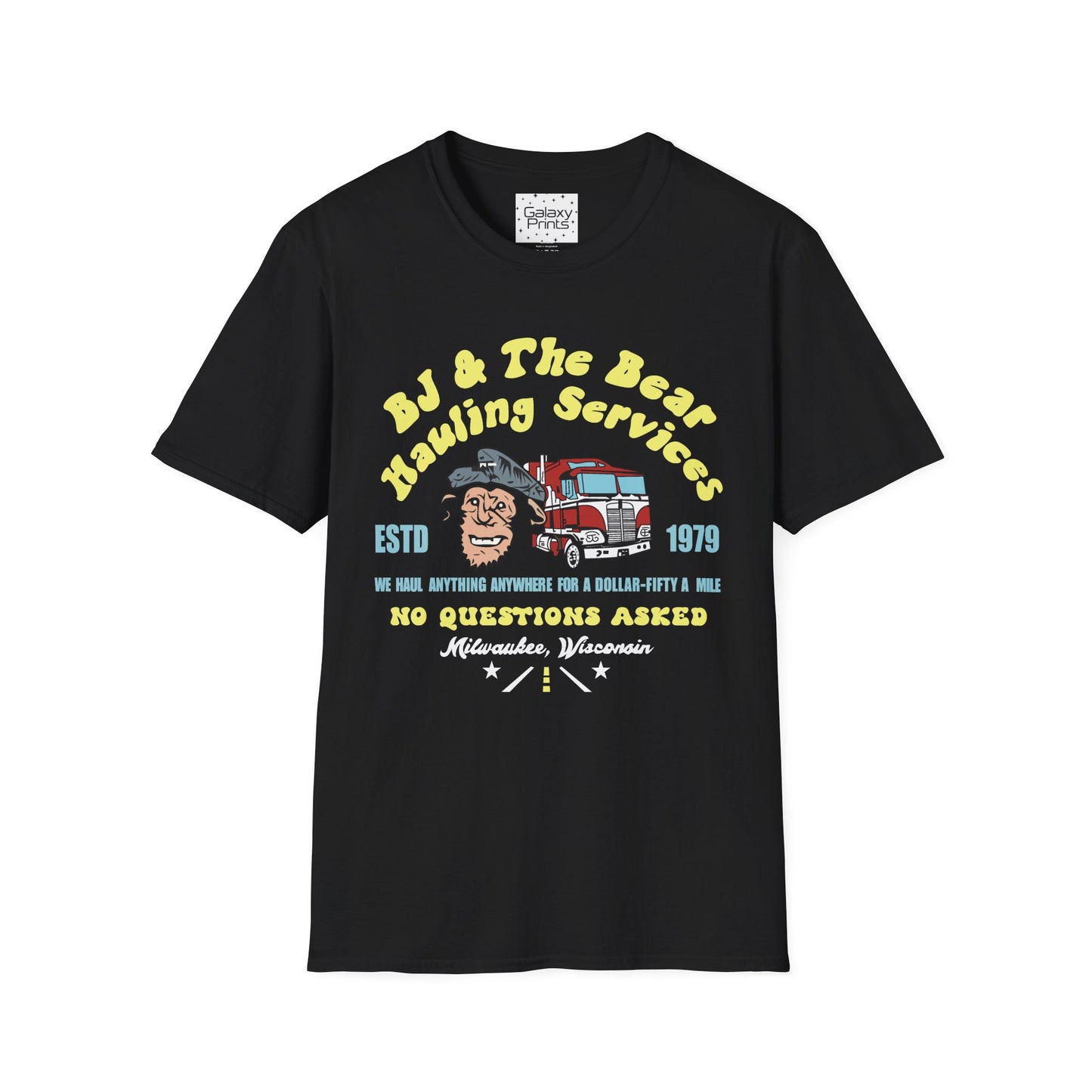 Unisex T-Shirt - Truck Driver BJ and Bear Design - POP Culture