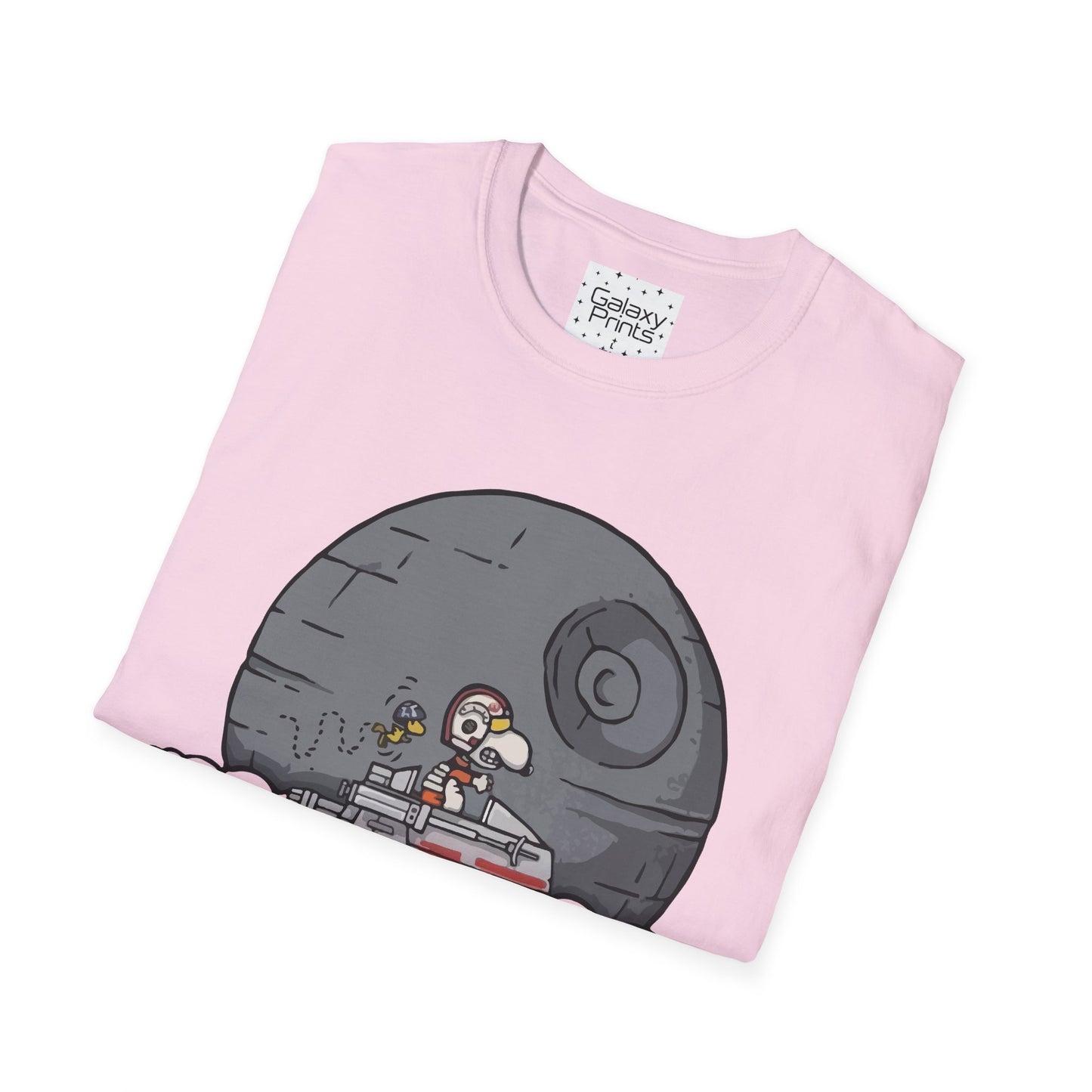 PEANUTS Star Wars Inspired Unisex T-Shirt - Snoopy as Luke Skywalker X-Wing to Death Star