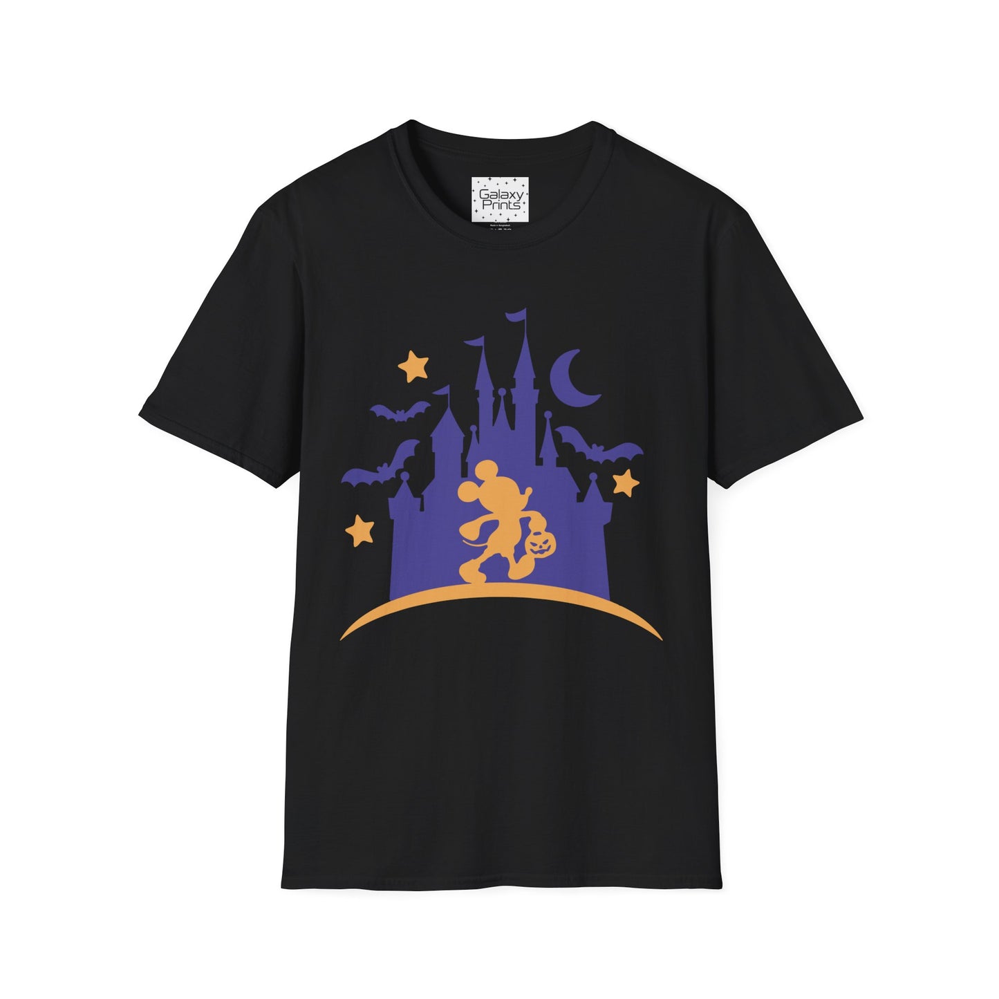 Unisex T-Shirt - DISNEY Inspired - 'Mickey gone trick or treating at the Castle in WDW'