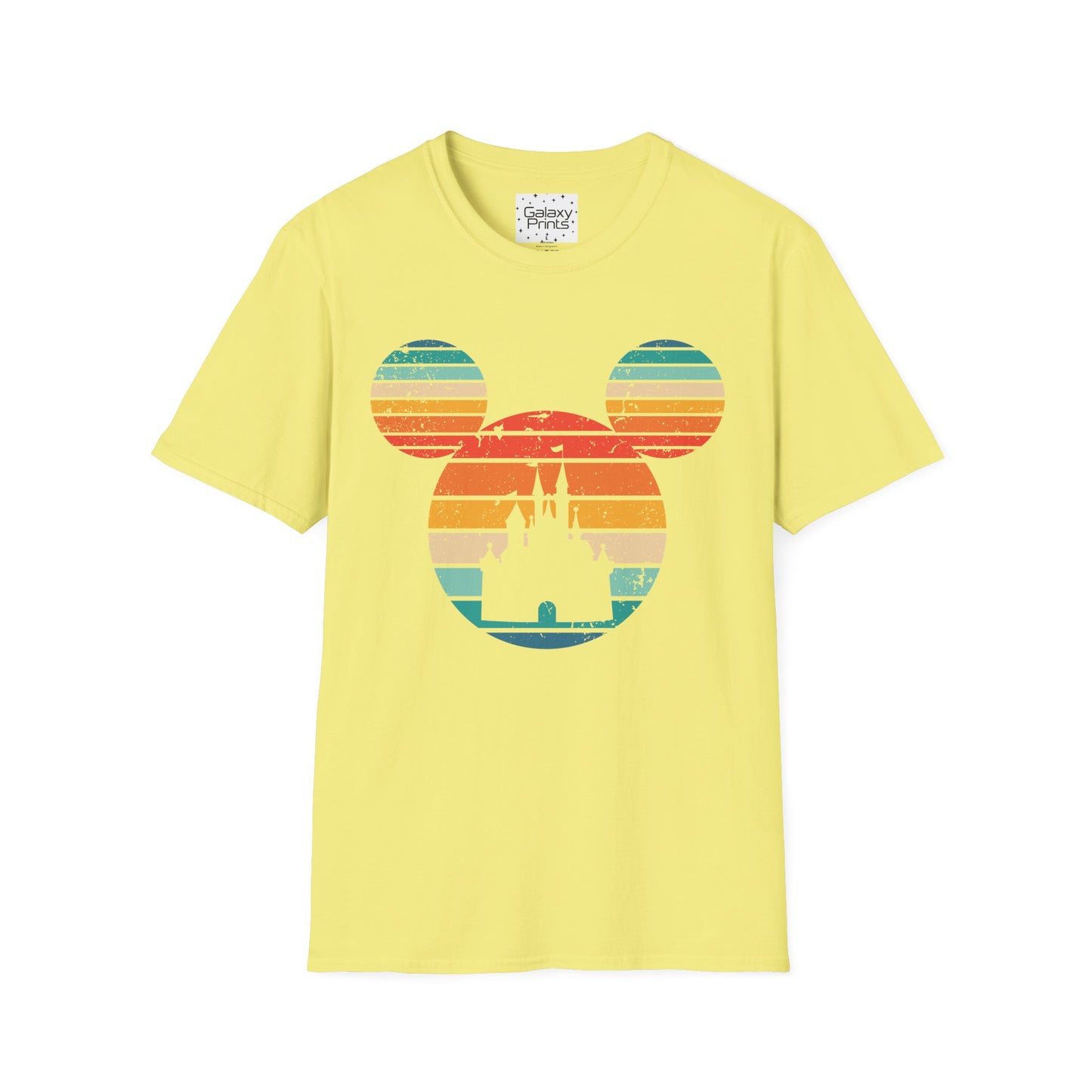 Unisex T-Shirt - DISNEY Inspired - 'Mickey Ears with Pastel Colors Distressed'