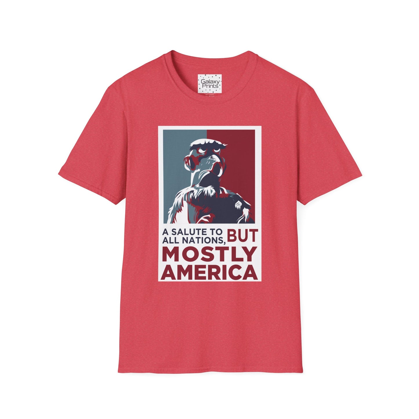 DISNEY inspired Unisex T-Shirt - SAM EAGLE 'Salute To All Nations But Mostly America'