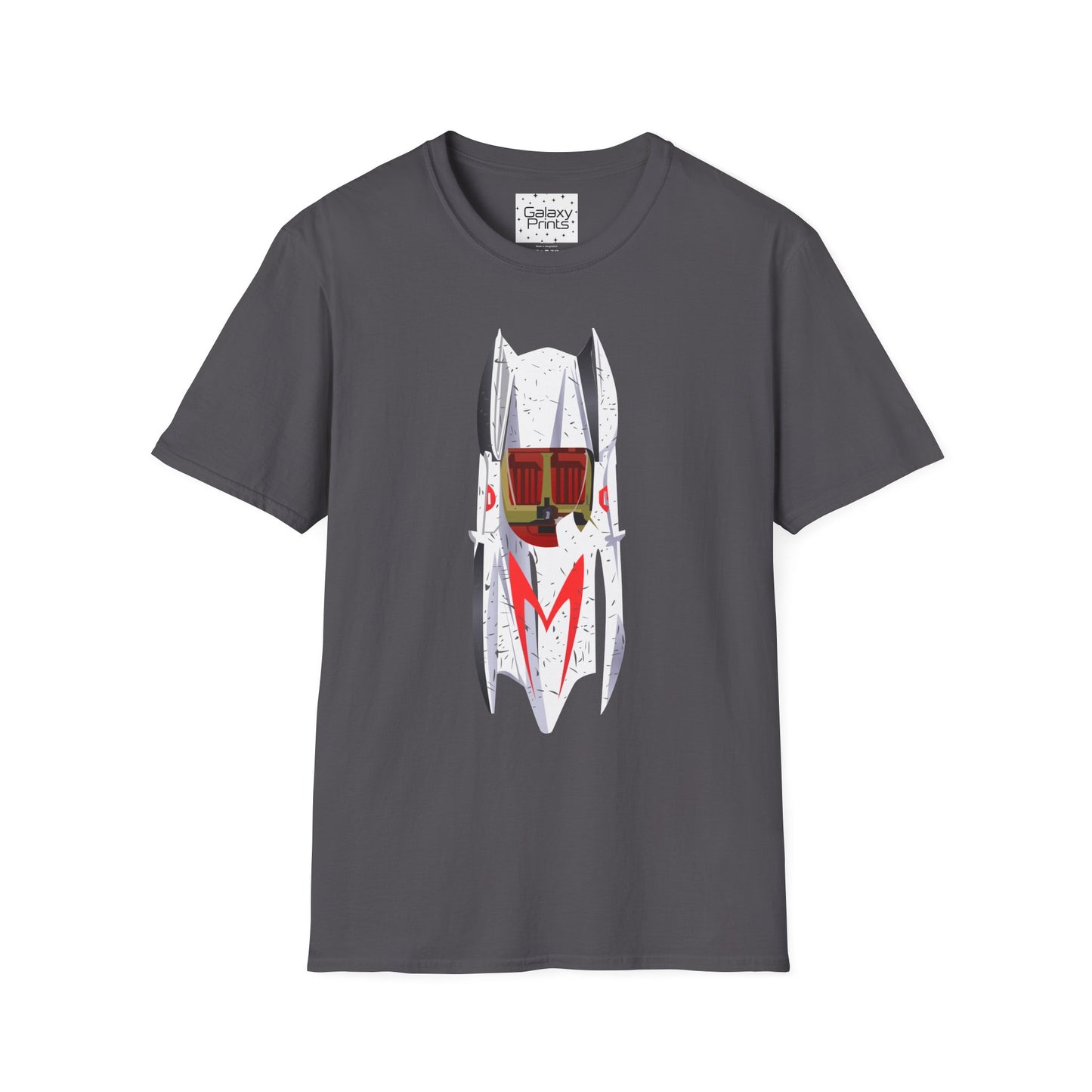 Unisex T-Shirt - POP Culture - 'The MACH 5 Sky view from the Cartoon SPEED RACER - Go Speed Racer, Go Speed Racer, Go Speed Racer, Goooo'
