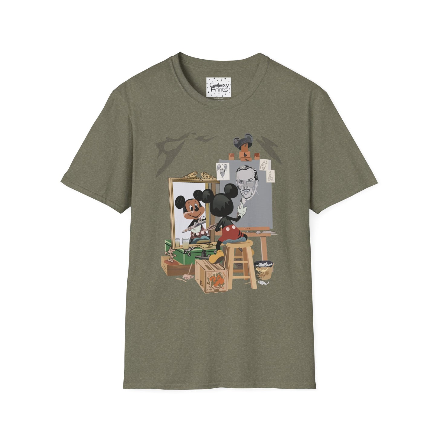 Unisex T-Shirt - DISNEY Inspired - 'Mickey Painting Walt'