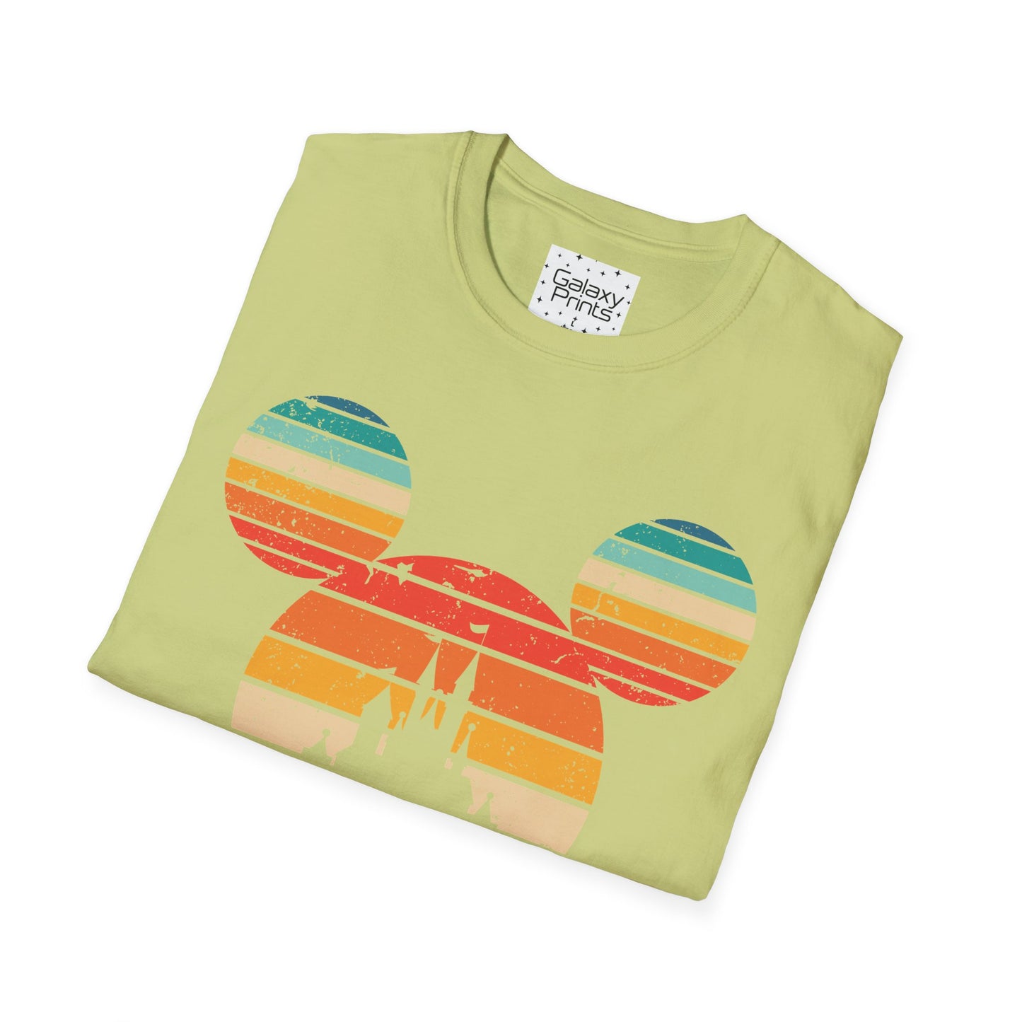 Unisex T-Shirt - DISNEY Inspired - 'Mickey Ears with Pastel Colors Distressed'