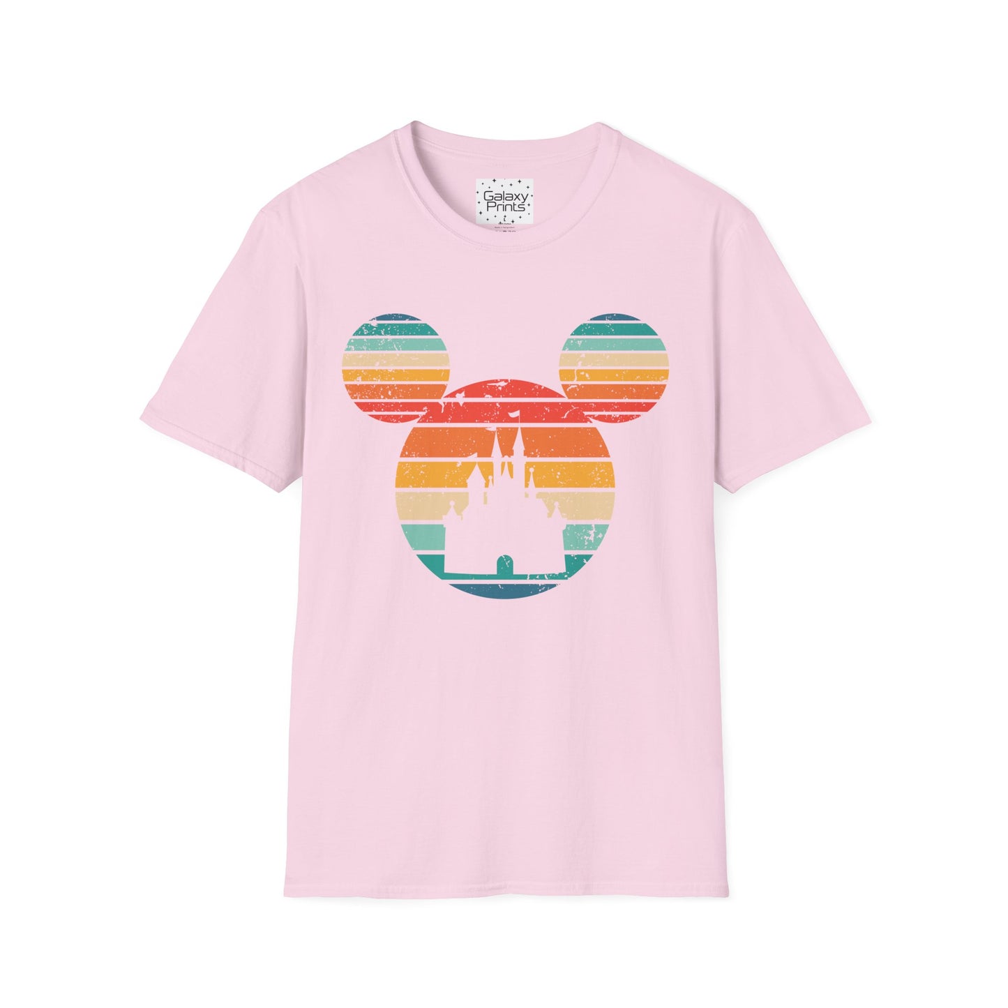 Unisex T-Shirt - DISNEY Inspired - 'Mickey Ears with Pastel Colors Distressed'