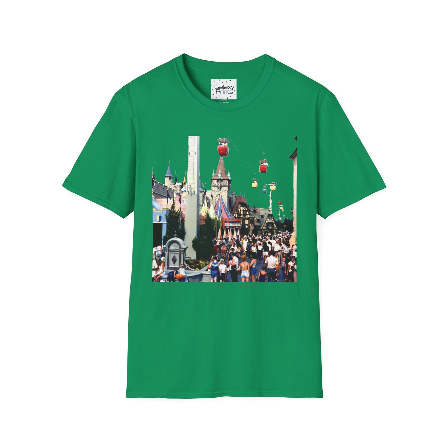 Unisex T-Shirt - DISNEY Inspired - '1970's WDW Florida Picture Graphic next to Small World & Pinocchio Grotto'