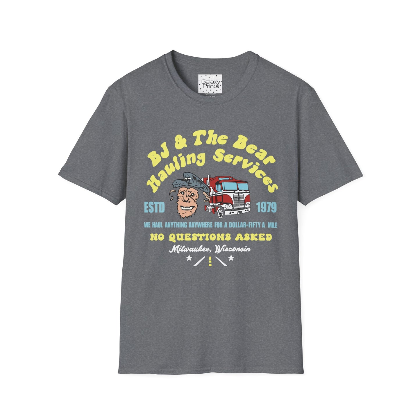 Unisex T-Shirt - Truck Driver BJ and Bear Design - POP Culture