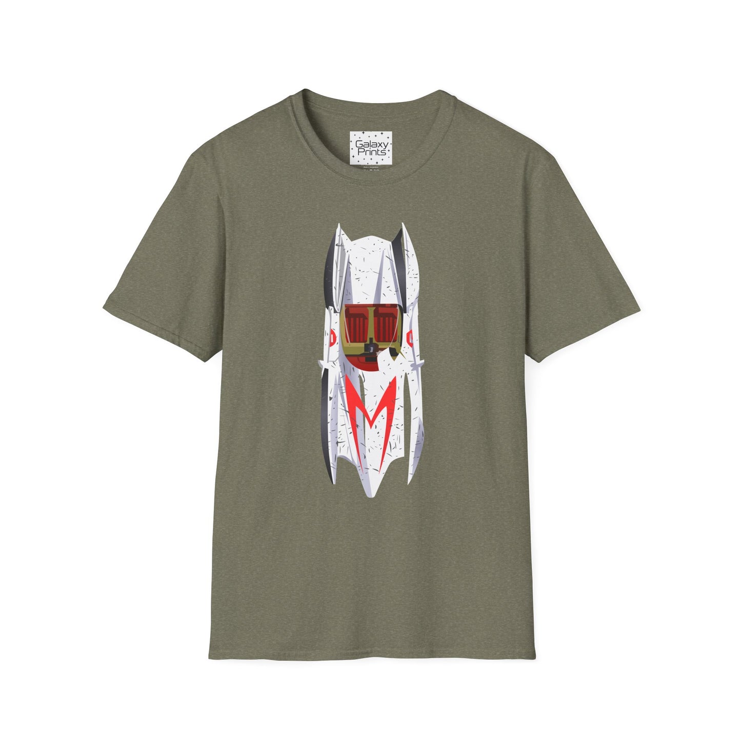 Unisex T-Shirt - POP Culture - 'The MACH 5 Sky view from the Cartoon SPEED RACER - Go Speed Racer, Go Speed Racer, Go Speed Racer, Goooo'
