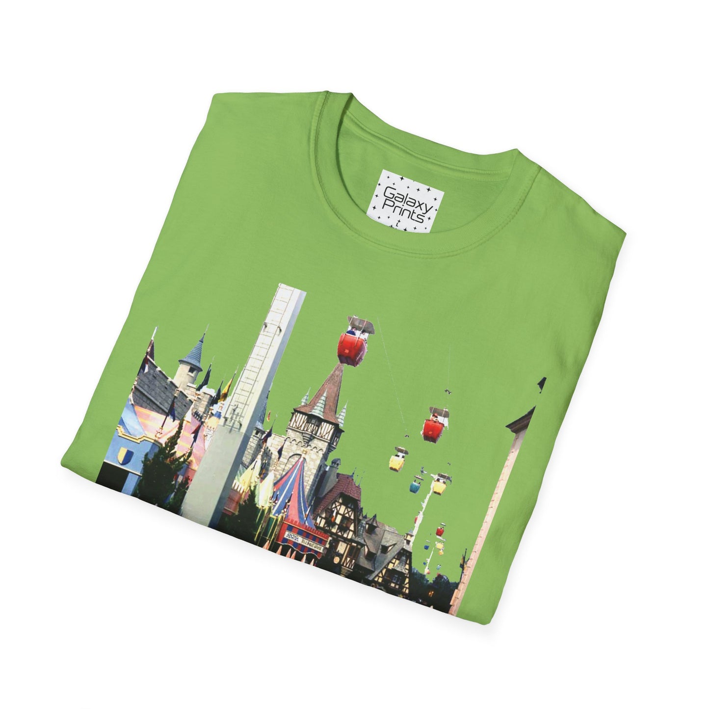 Unisex T-Shirt - DISNEY Inspired - '1970's WDW Florida Picture Graphic next to Small World & Pinocchio Grotto'