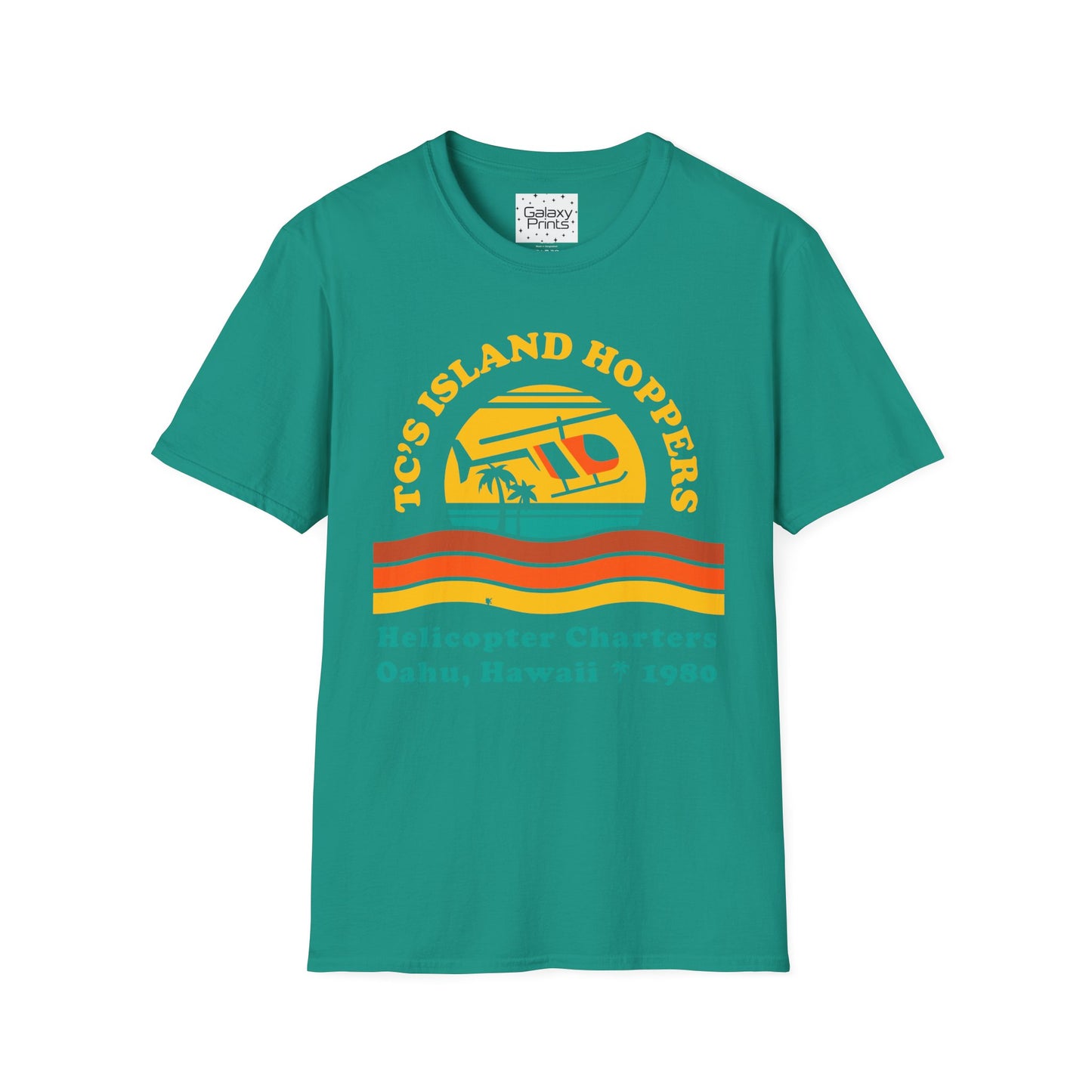 Unisex T-Shirt - POP Culture - 'From the HIT TV Show Magnum PI - TC's Helicopter Charterers & Rides'