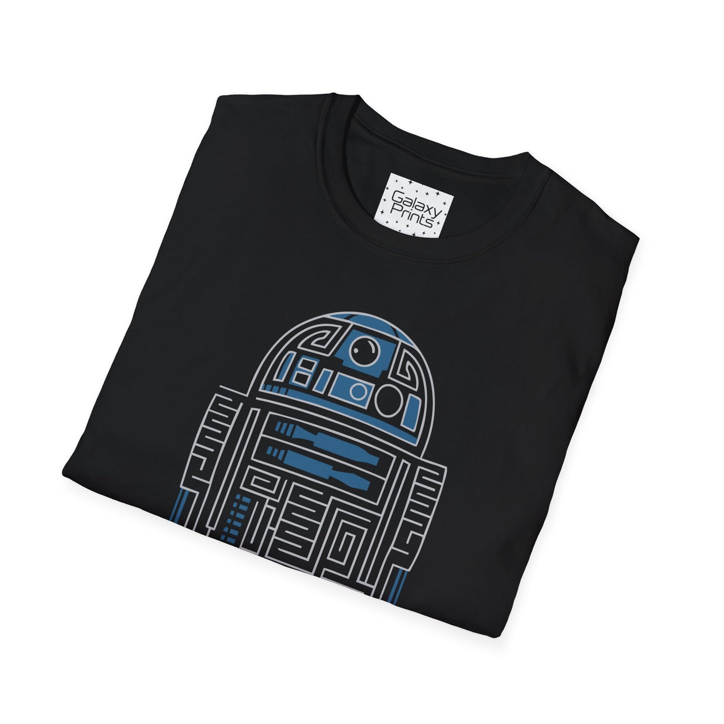 Star Wars Inspired Unisex T-Shirt - R2 D2 Digital Outline Framework Graphic Tee