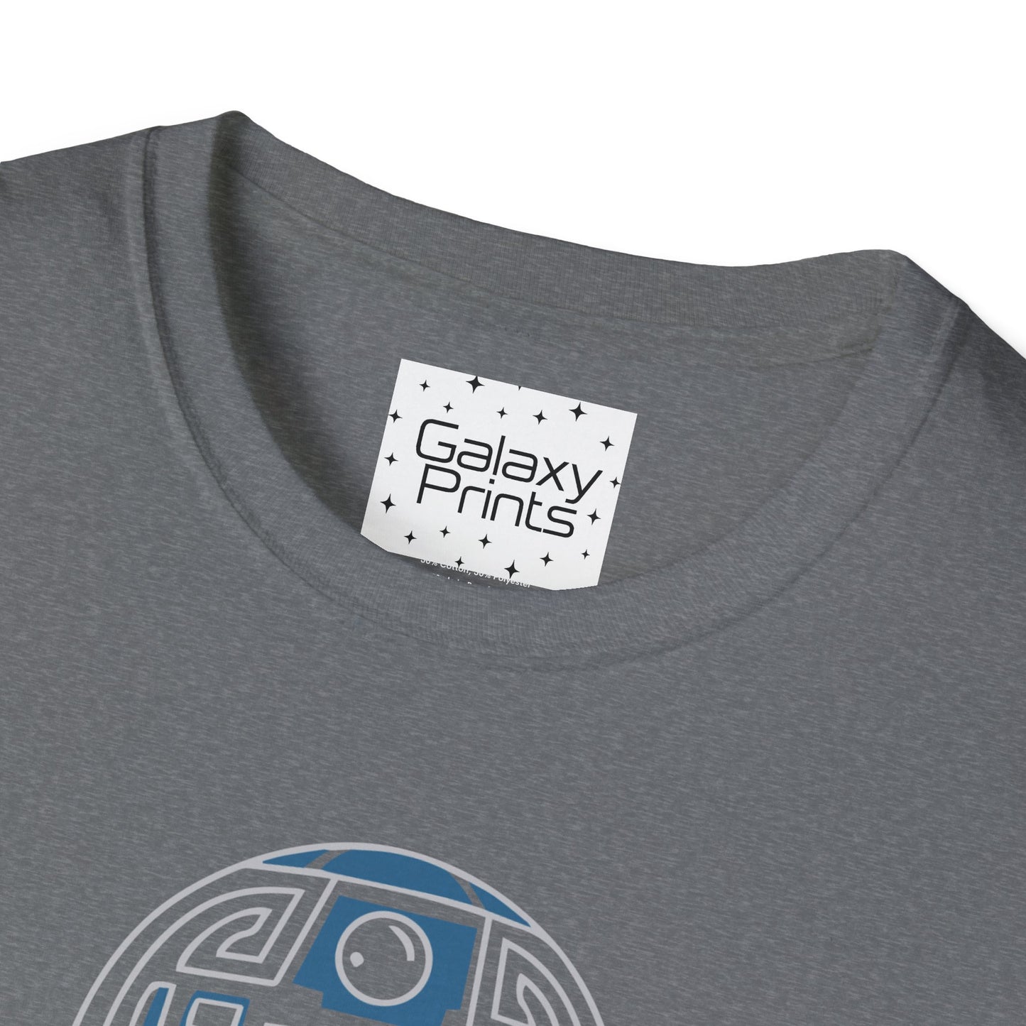 Star Wars Inspired Unisex T-Shirt - R2 D2 Digital Outline Framework Graphic Tee