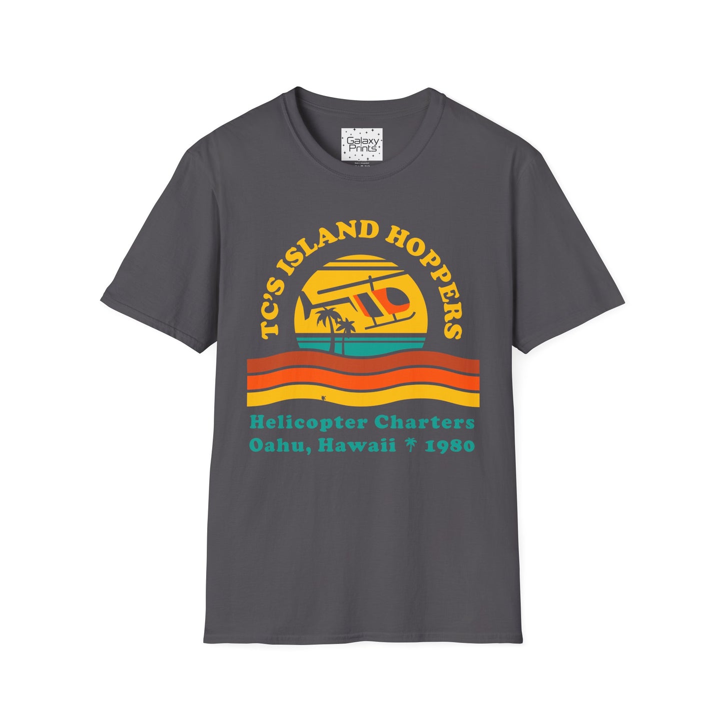 Unisex T-Shirt - POP Culture - 'From the HIT TV Show Magnum PI - TC's Helicopter Charterers & Rides'