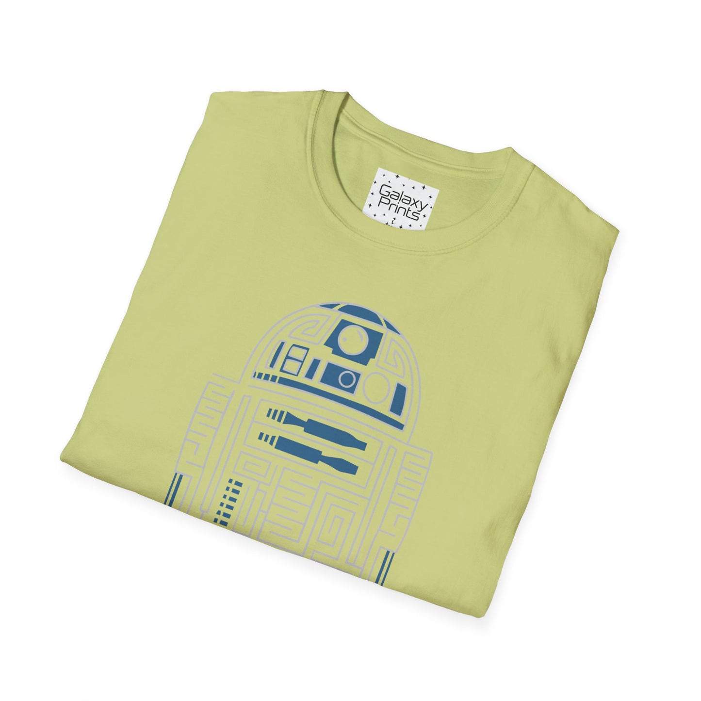 Star Wars Inspired Unisex T-Shirt - R2 D2 Digital Outline Framework Graphic Tee