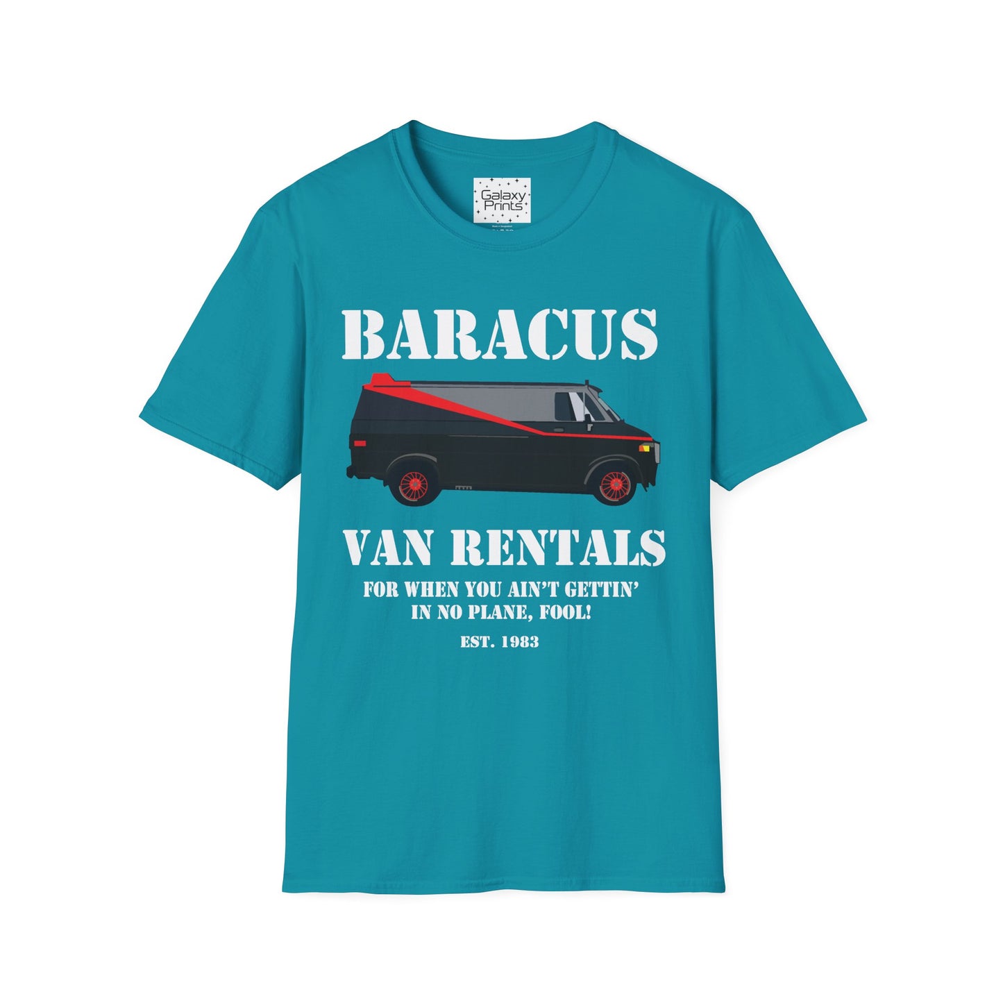 Unisex T-Shirt - POP Culture - 'A-TEAM & Baracus' Van Rentals'