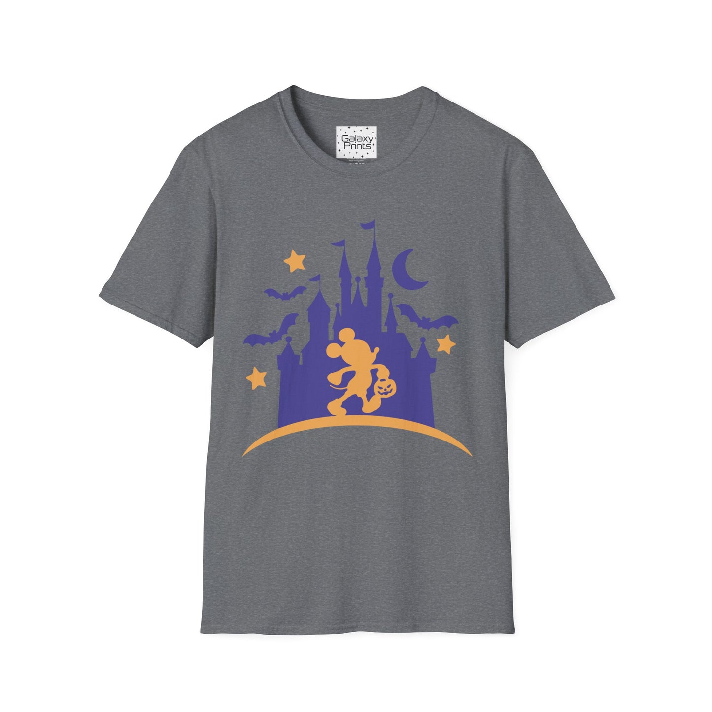 Unisex T-Shirt - DISNEY Inspired - 'Mickey gone trick or treating at the Castle in WDW'