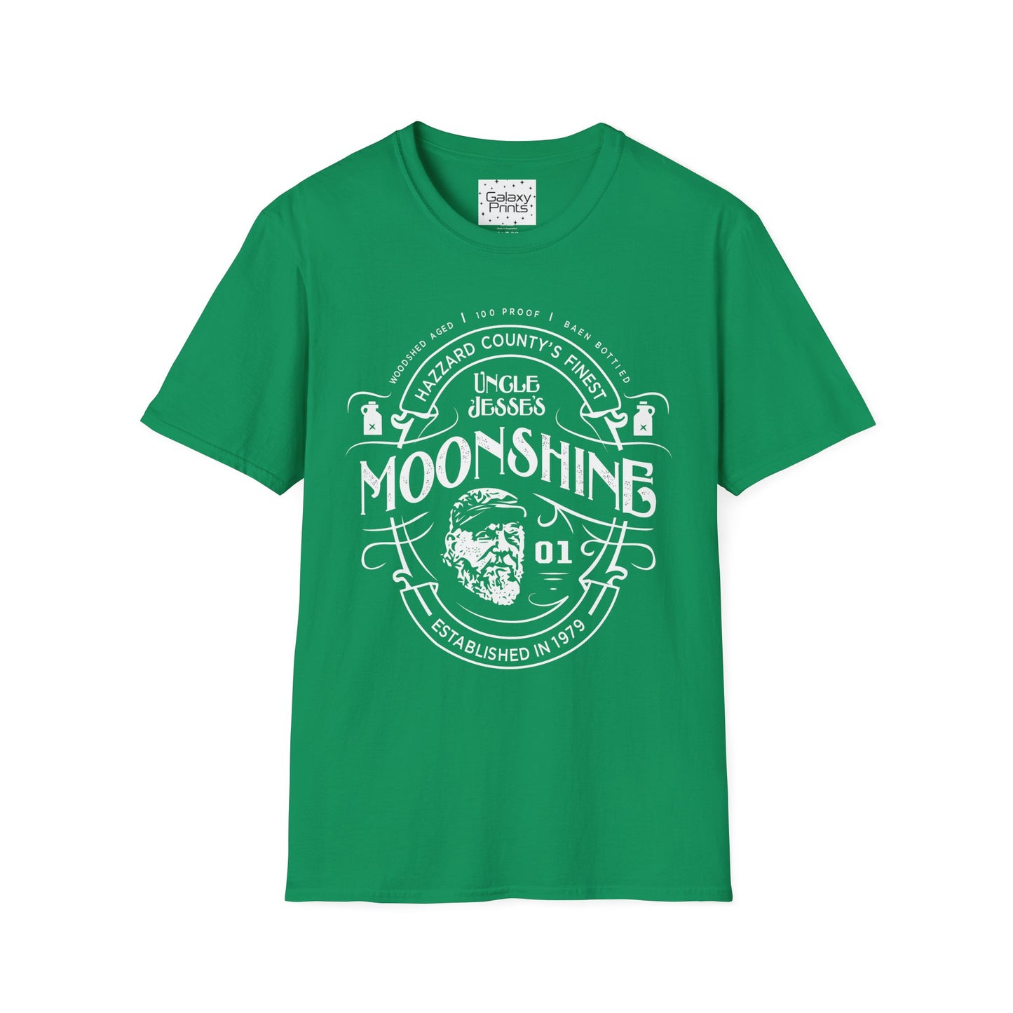 Unisex T-Shirt - POP Culture - 'From the Hit TV Show The Duke's of Hazzard - Uncle Jesse's Moonshine 1979'