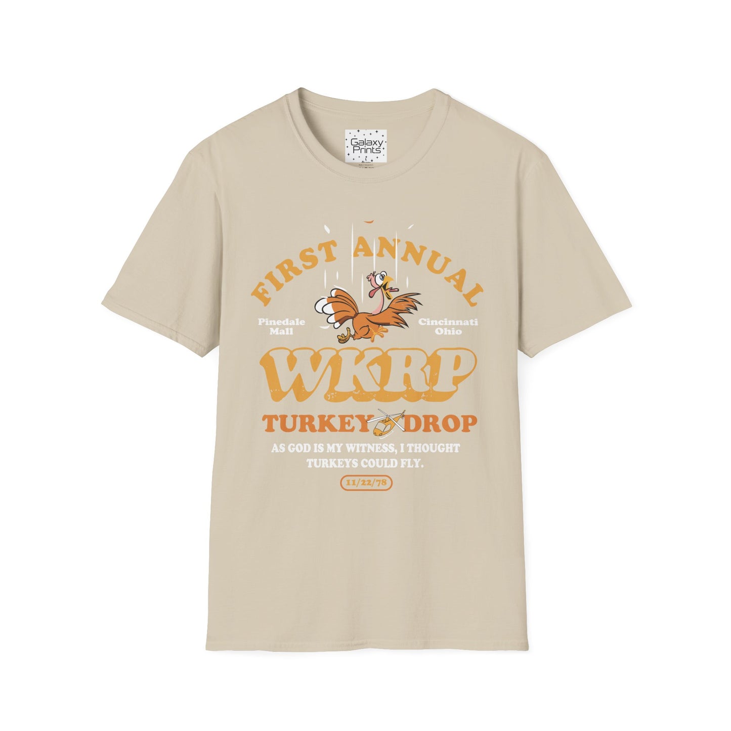Unisex T-Shirt - POP Culture - 'From the HIT TV Show WKRP in Cincinnati - 1st Annual Turkey Drop'