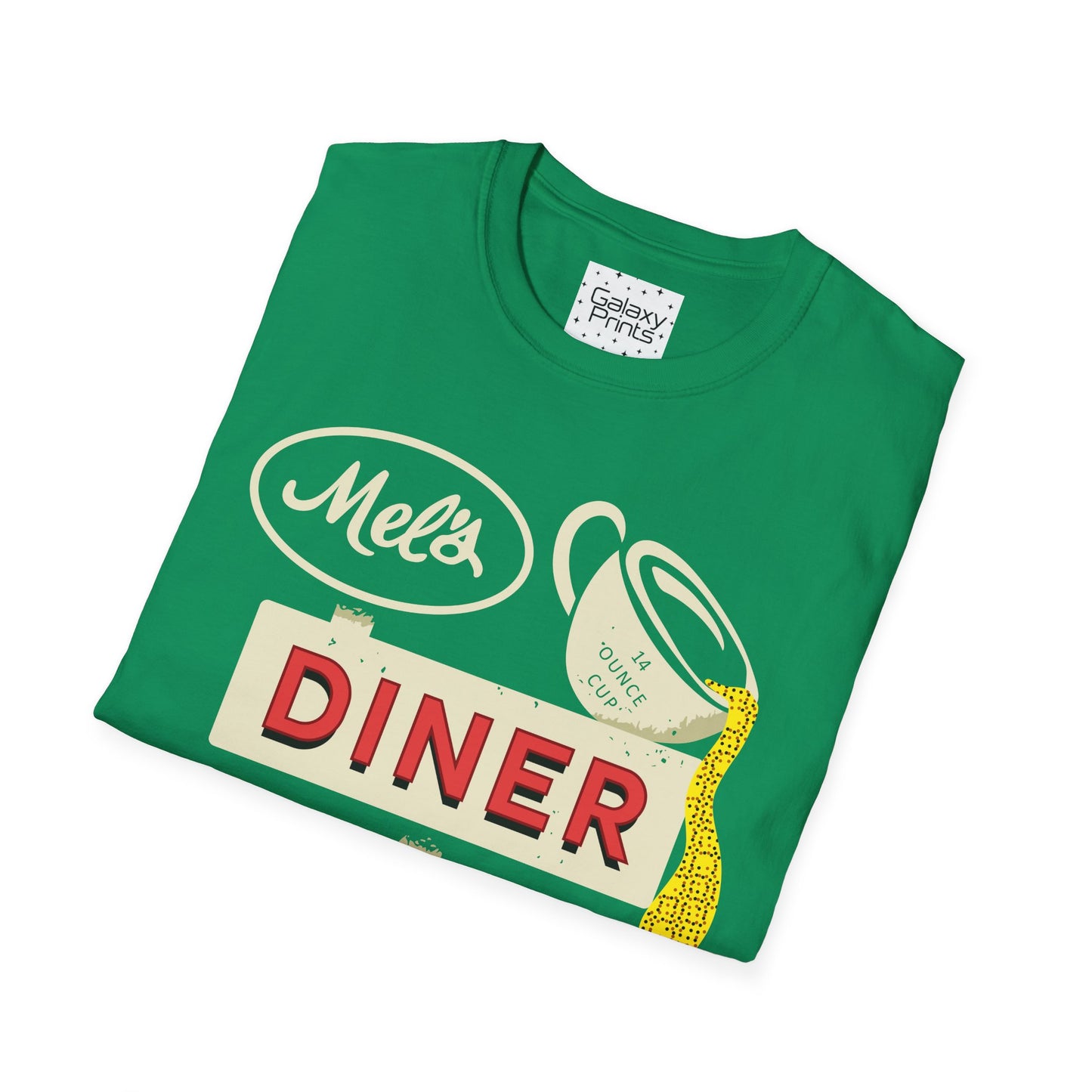 Unisex T-Shirt - POP Culture - 'Mel's Diner Phoenix, AX from the Sitcom Alice - Kiss my grits Mel'
