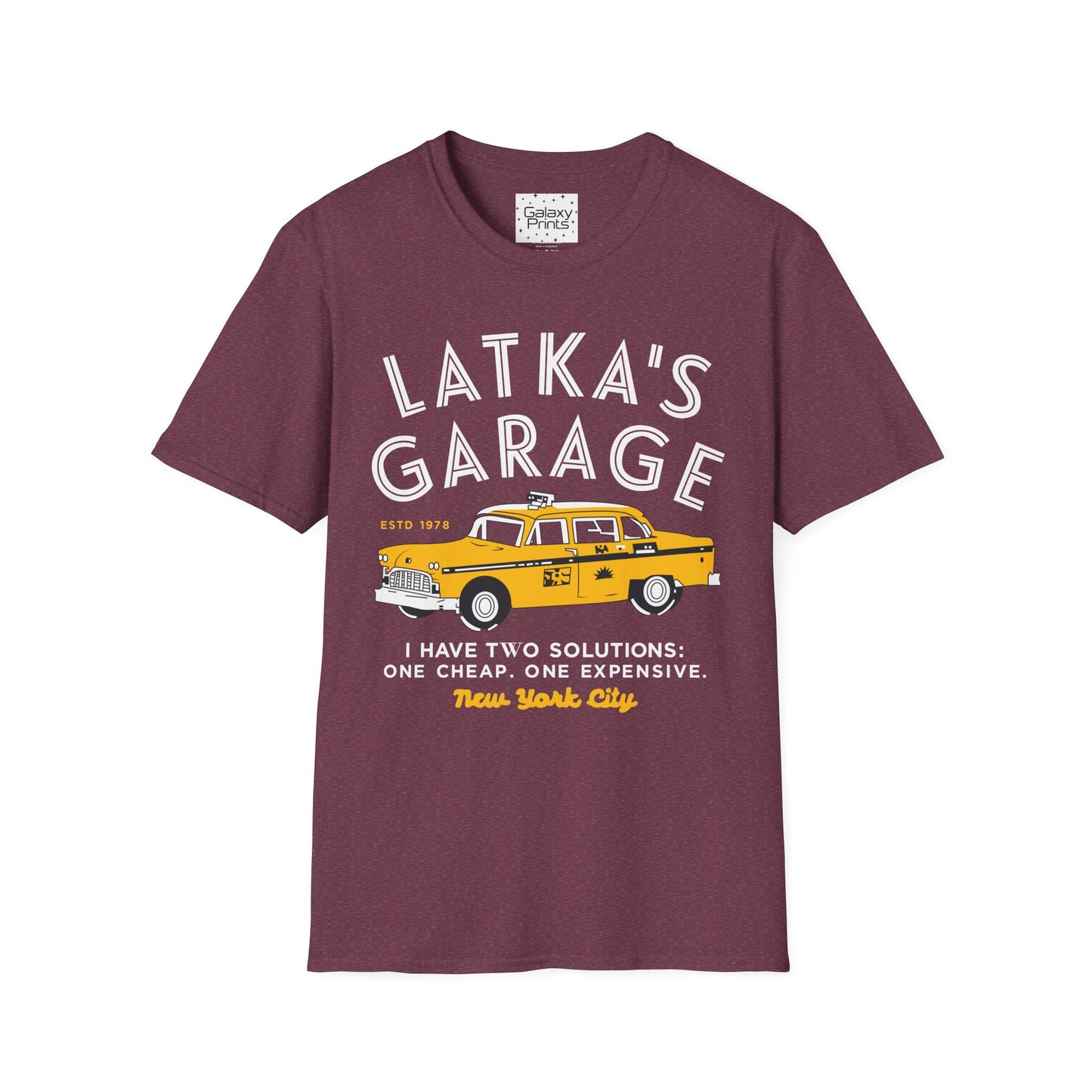 Unisex T-Shirt - POP Culture - 'From the Hit TV Show TAXI - Latka's Garage NY City'