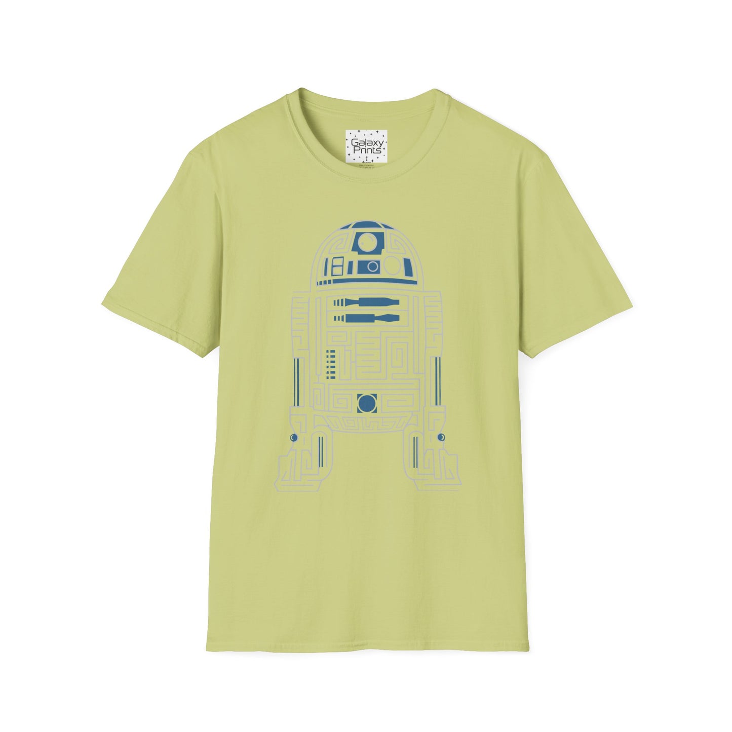 Star Wars Inspired Unisex T-Shirt - R2 D2 Digital Outline Framework Graphic Tee