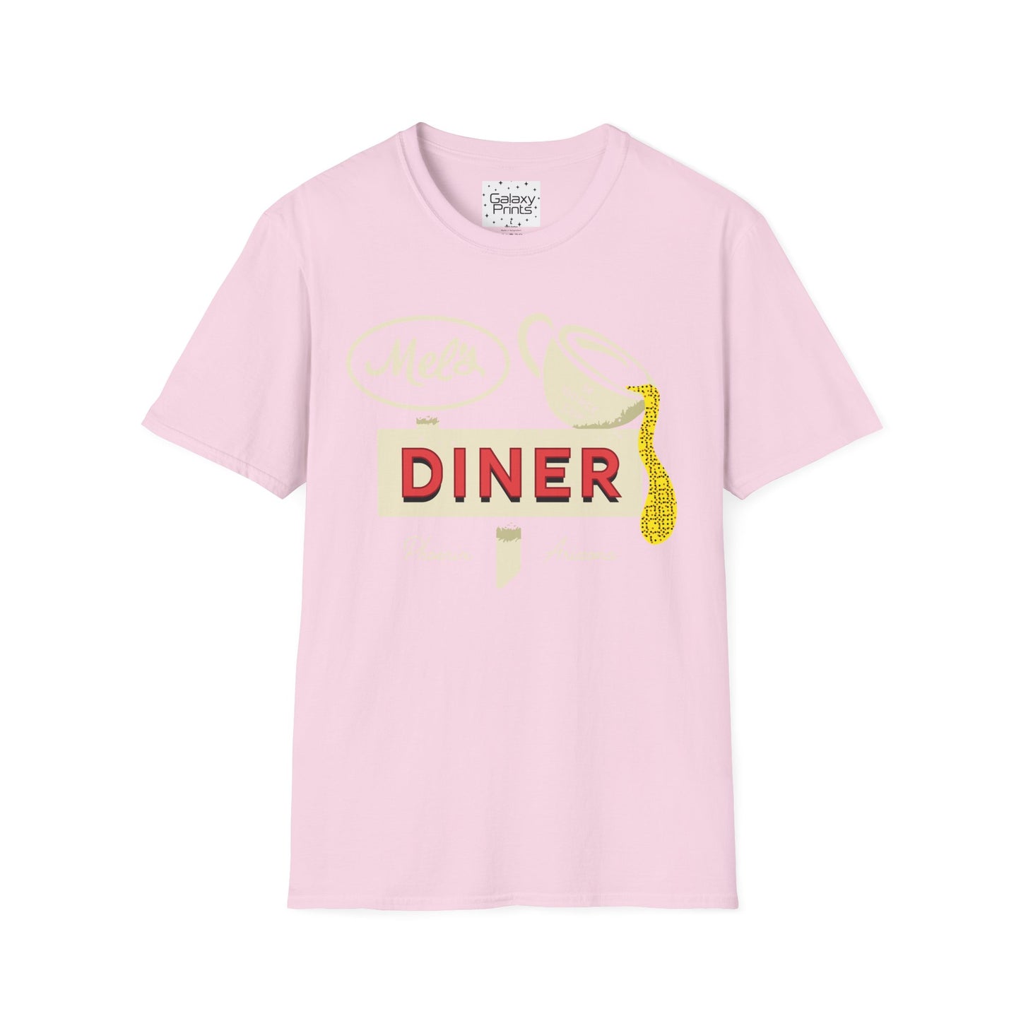 Unisex T-Shirt - POP Culture - 'Mel's Diner Phoenix, AX from the Sitcom Alice - Kiss my grits Mel'