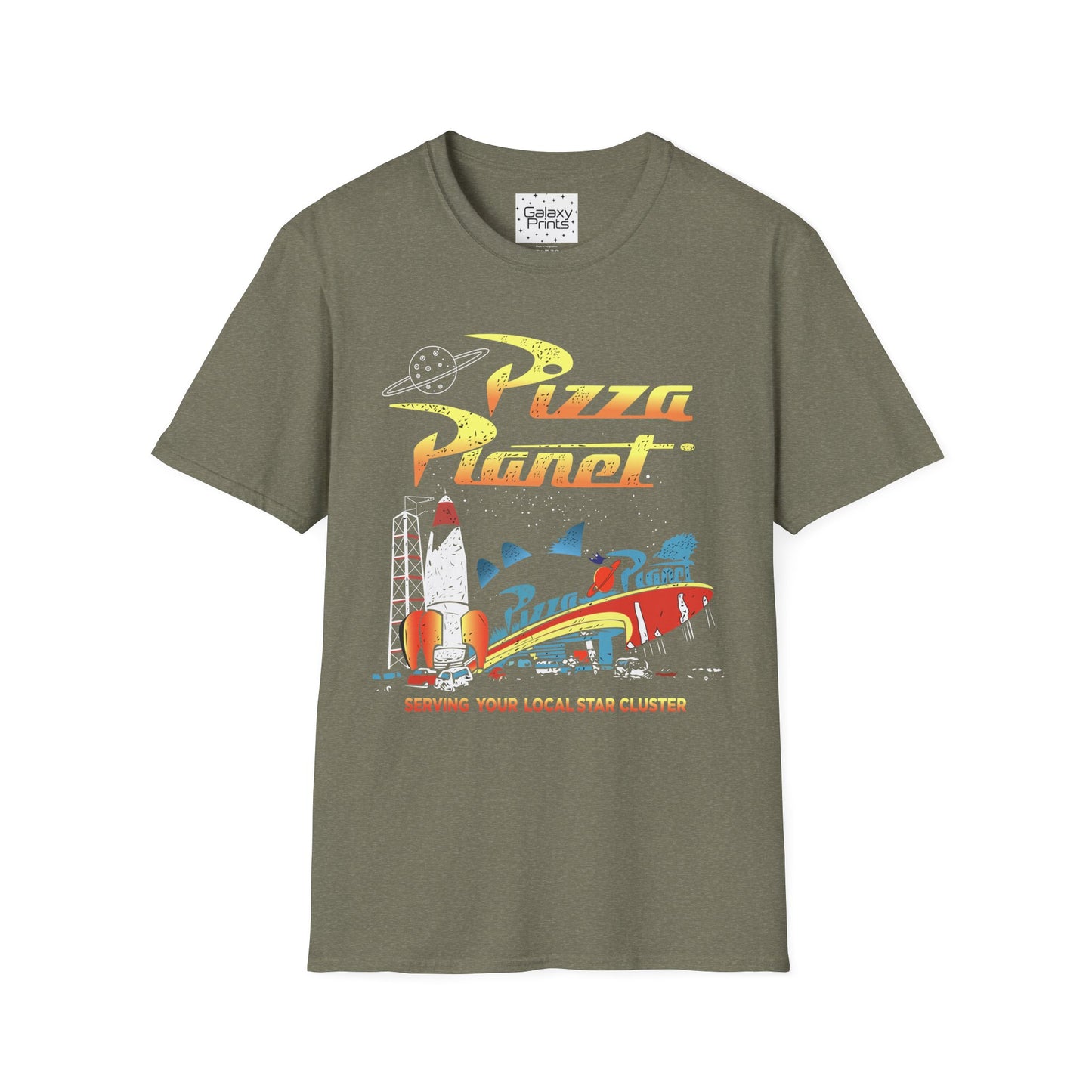DISNEY inspired Unisex T-Shirt - Pizza Planet 'Serving Your Local Star Cluster'