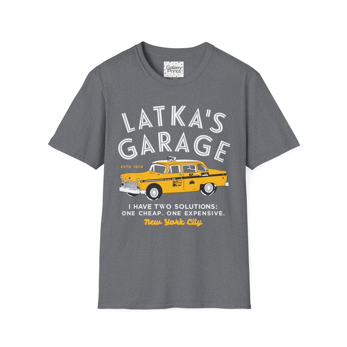 Unisex T-Shirt - POP Culture - 'From the Hit TV Show TAXI - Latka's Garage NY City'