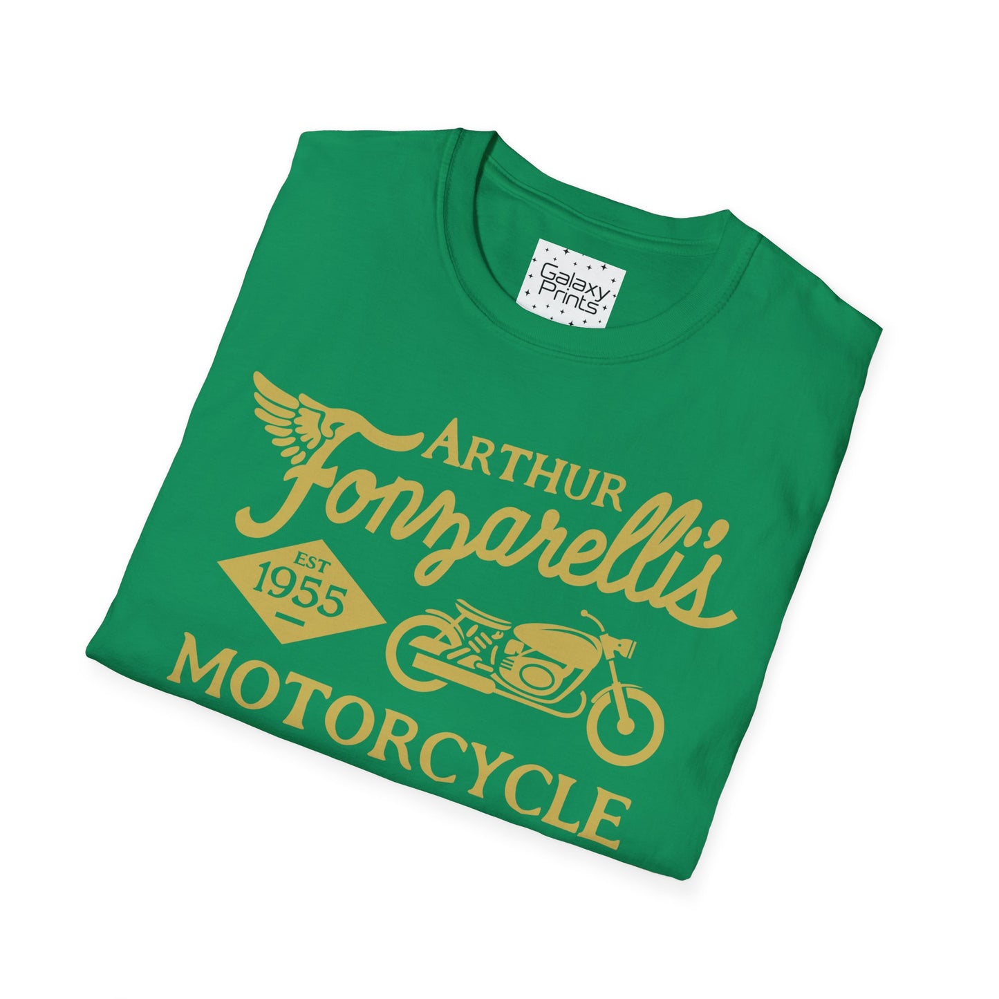 Unisex T-Shirt - POP Culture - 'Arthur Fonzarelli's Motorcycle Service & Repair Shop T-shirt from the Hit TV Show HAPPY DAYS - Fonzie - The Fonz'