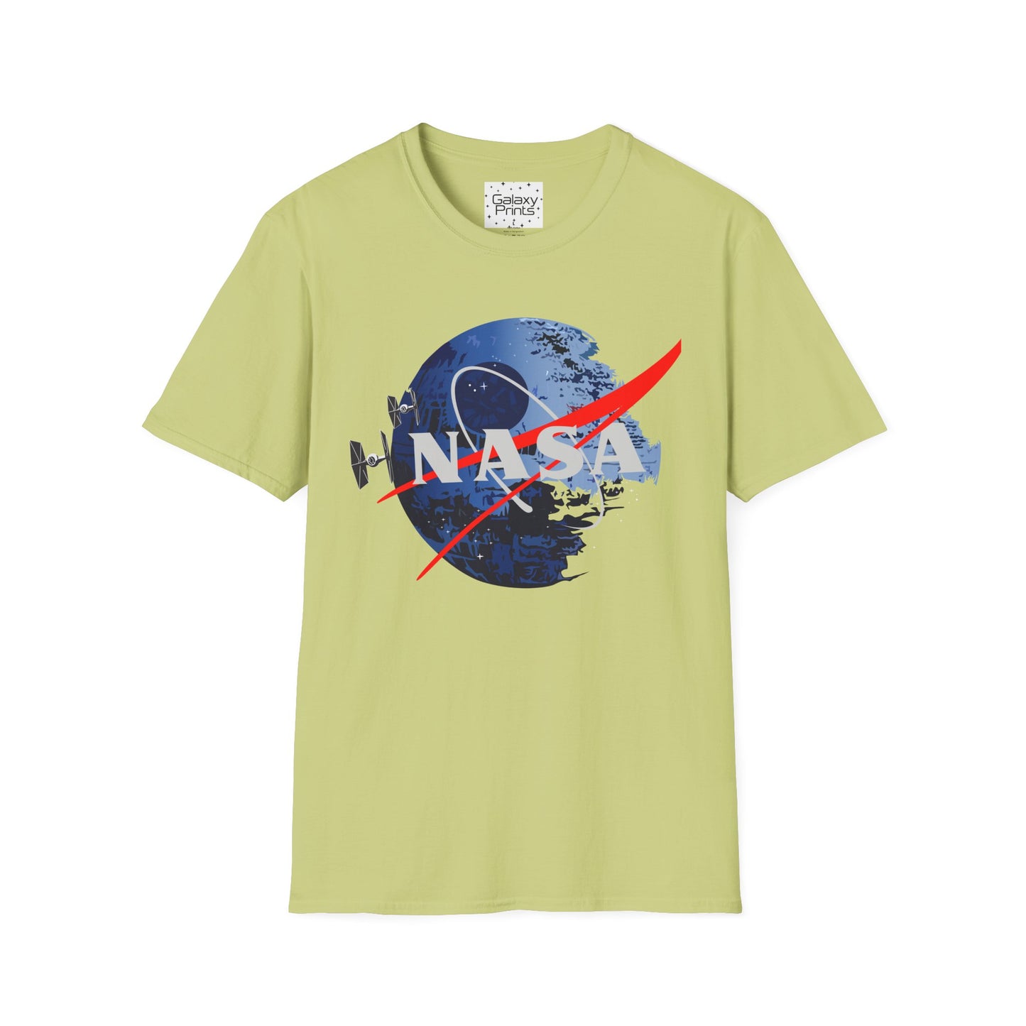 NASA and STAR WARS inspired Unisex T-Shirt - NASA w/ Death Star Tie Fighters