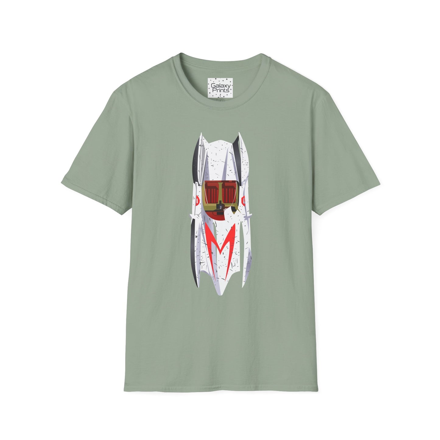 Unisex T-Shirt - POP Culture - 'The MACH 5 Sky view from the Cartoon SPEED RACER - Go Speed Racer, Go Speed Racer, Go Speed Racer, Goooo'