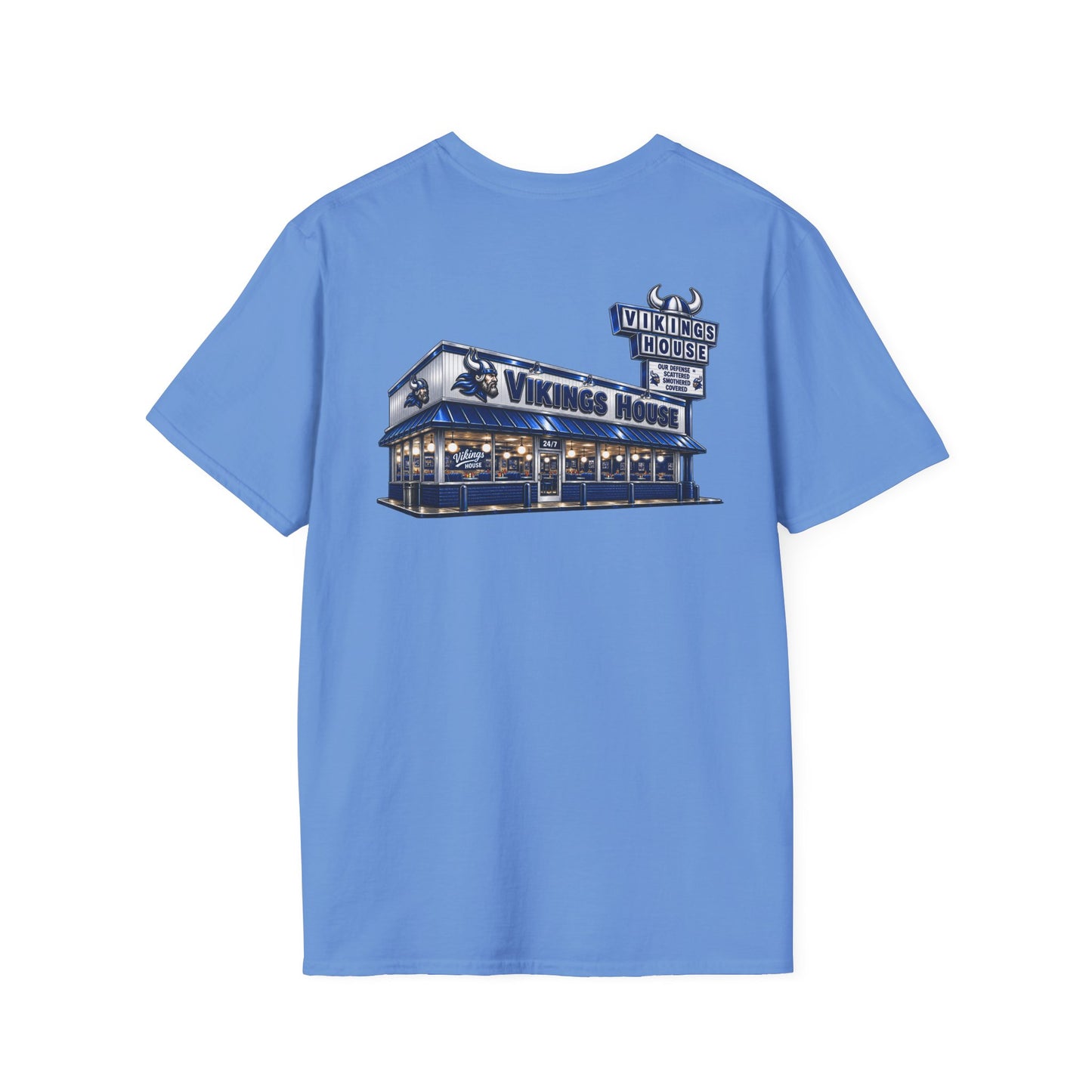 Vikings House - Getting Served — Hoggard School Spirit Tee - Scattered Smothered Covered