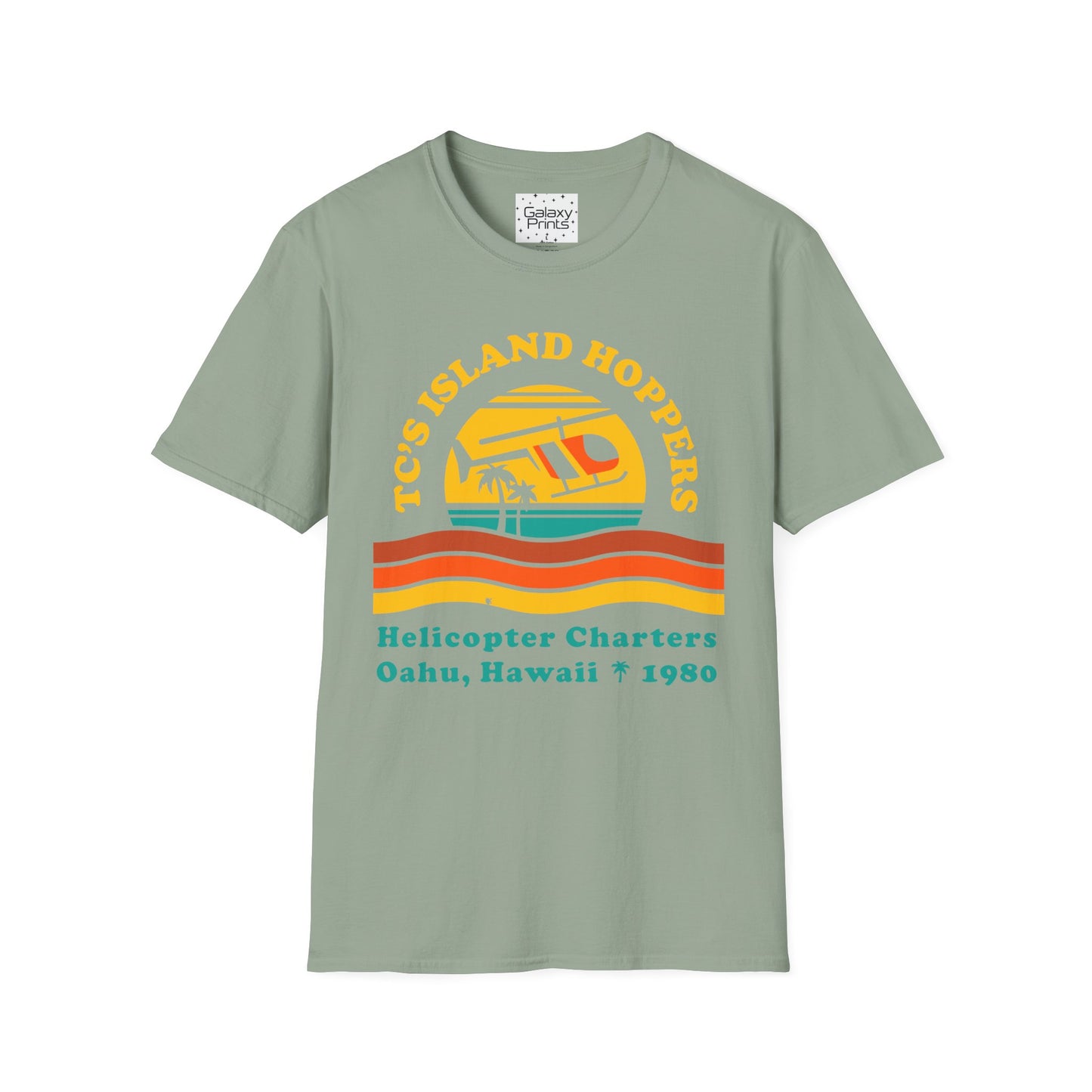 Unisex T-Shirt - POP Culture - 'From the HIT TV Show Magnum PI - TC's Helicopter Charterers & Rides'