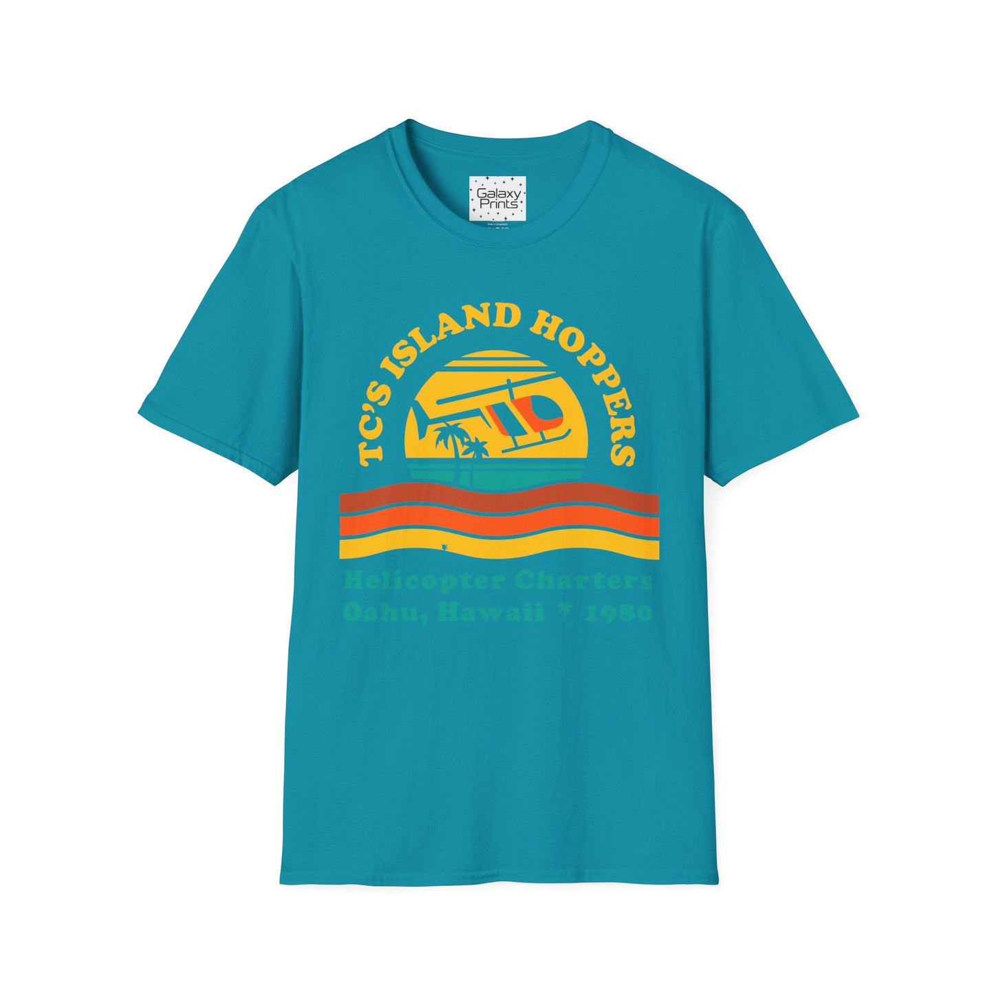 Unisex T-Shirt - POP Culture - 'From the HIT TV Show Magnum PI - TC's Helicopter Charterers & Rides'