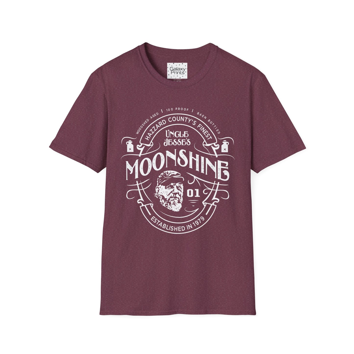 Unisex T-Shirt - POP Culture - 'From the Hit TV Show The Duke's of Hazzard - Uncle Jesse's Moonshine 1979'