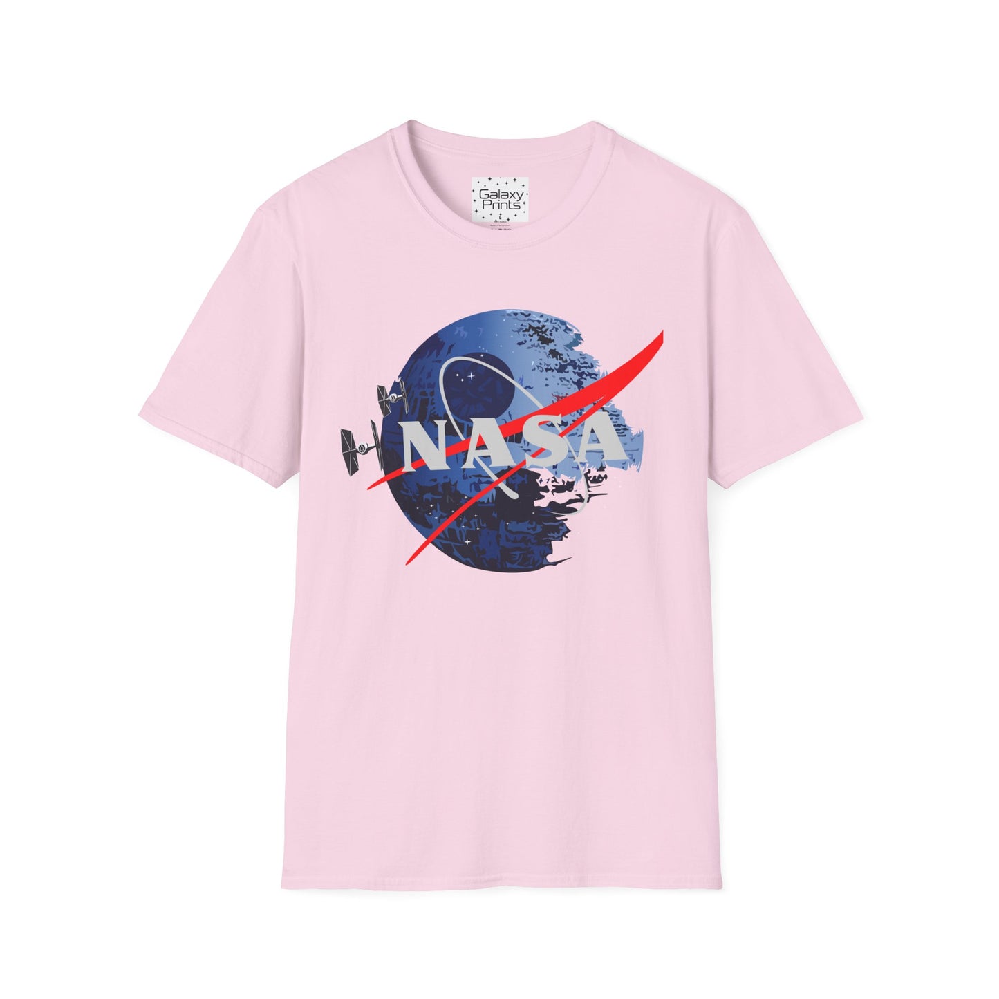 NASA and STAR WARS inspired Unisex T-Shirt - NASA w/ Death Star Tie Fighters