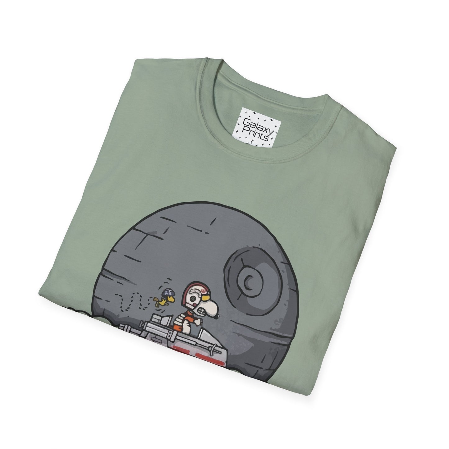 PEANUTS Star Wars Inspired Unisex T-Shirt - Snoopy as Luke Skywalker X-Wing to Death Star