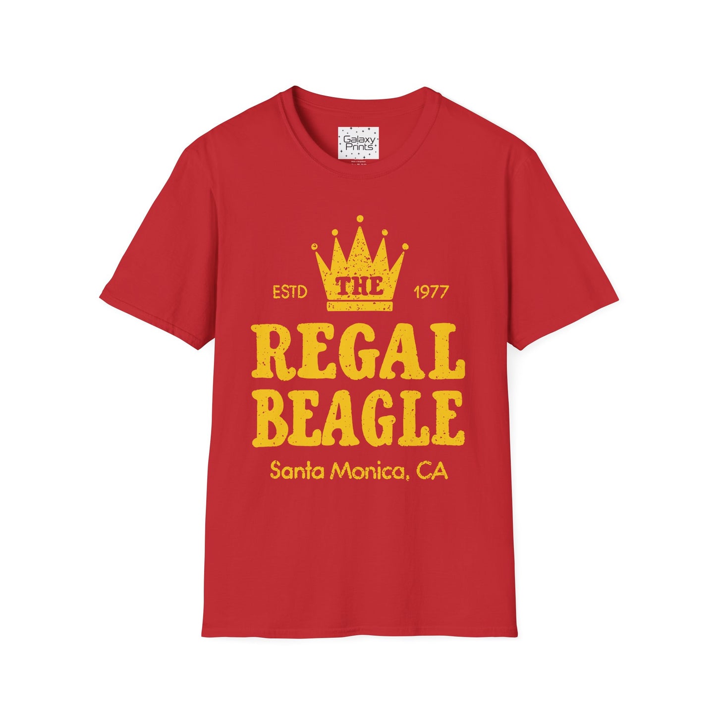Unisex T-Shirt - POP Culture - 'The Regal Beagle Bar - From the Hit 1977 Sitcom Three's Company - Jack Janet Chrissy'