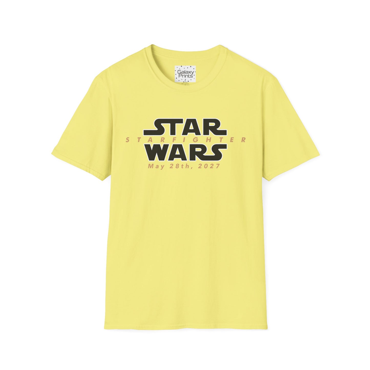 Inspired by Star Wars Starfighter Unisex T-Shirt - Movie Coming Out May 28th, 2027 (w/ movie release date)
